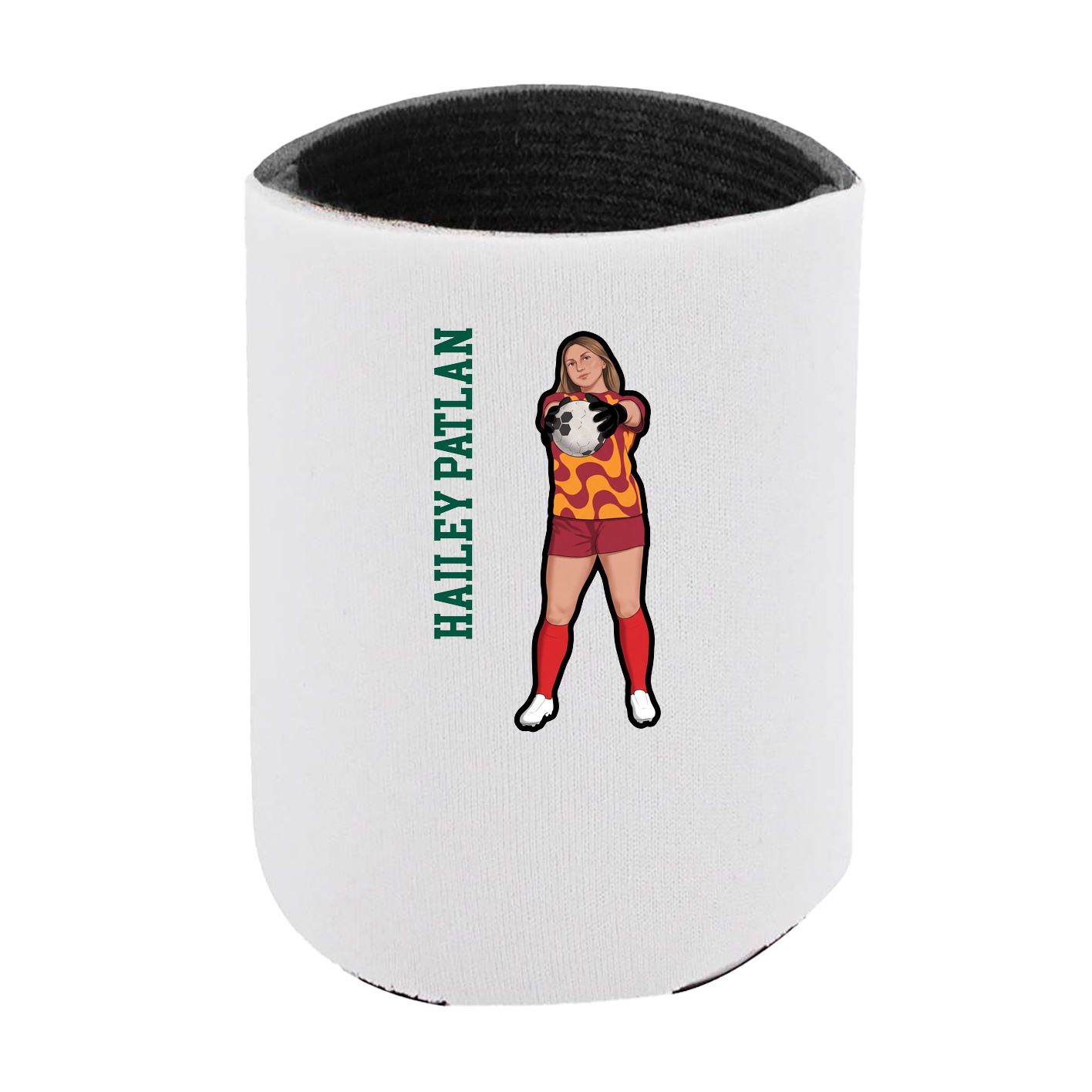 Can Holder — Name Vertical in White
