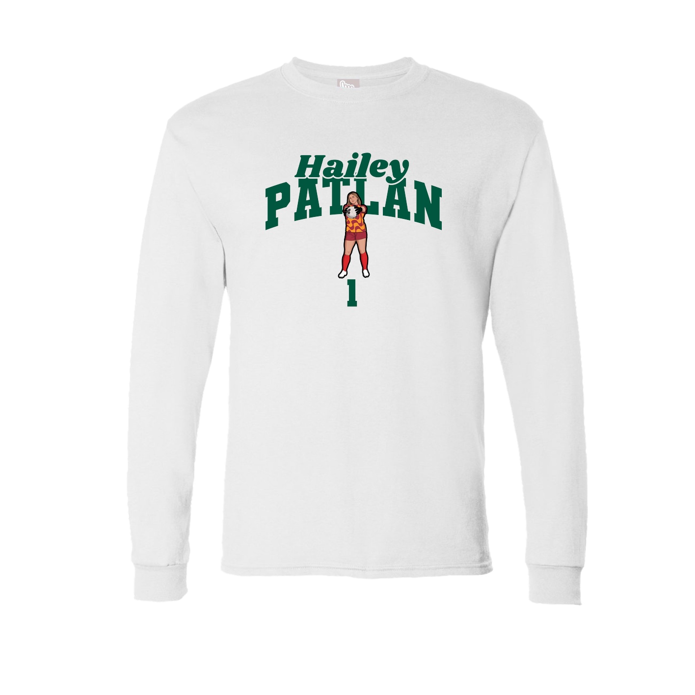 Long Sleeve Tee — Signature Arch in White