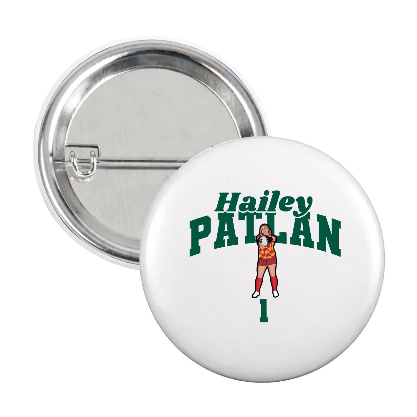 Game Day Button — Signature Arch in White
