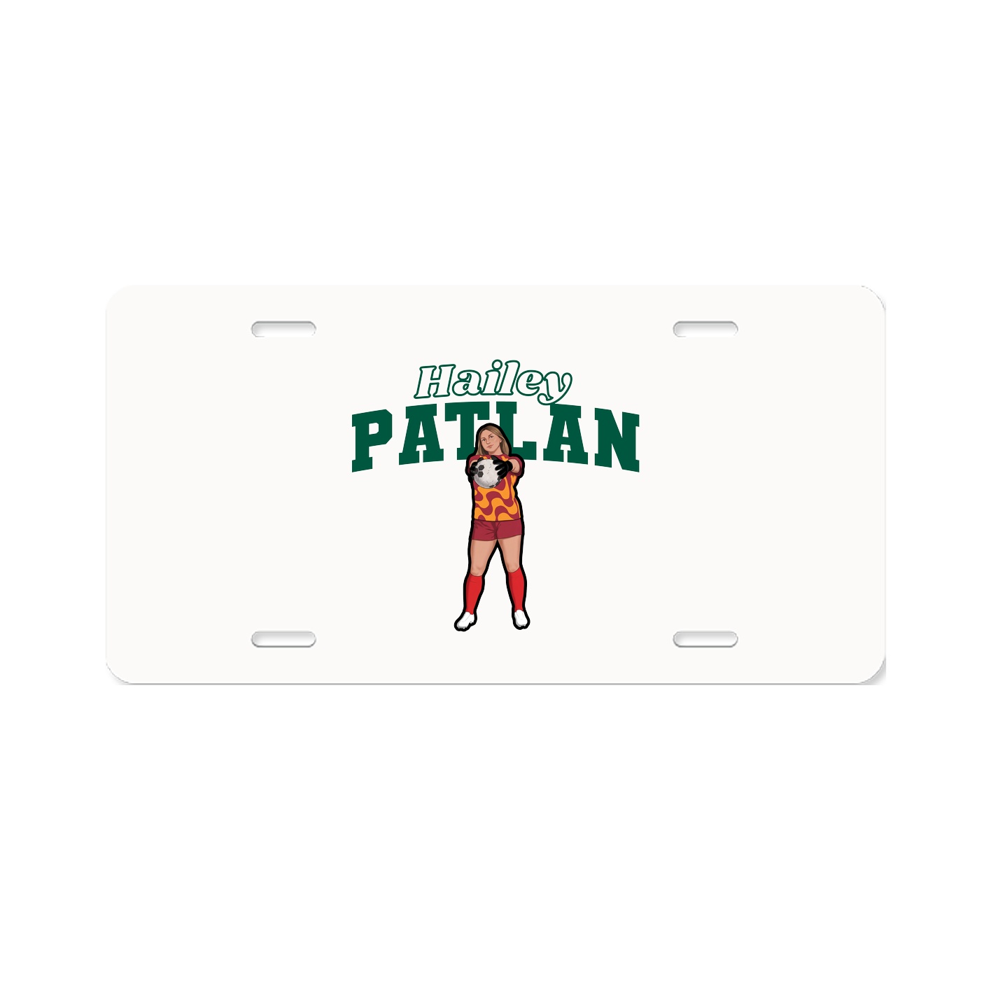 License Plate — Name Arch in Classic