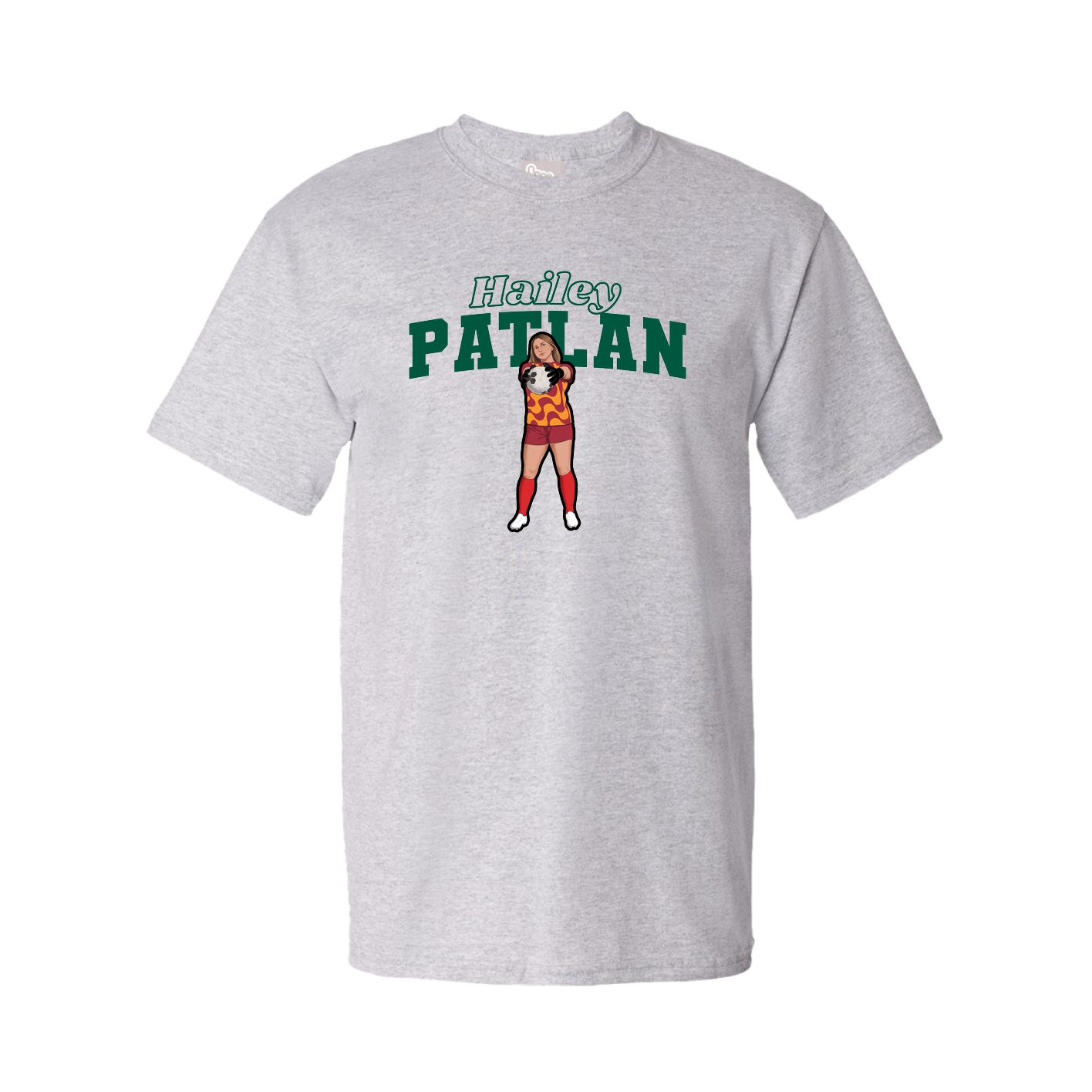 Youth Tee — Name Arch in Grey