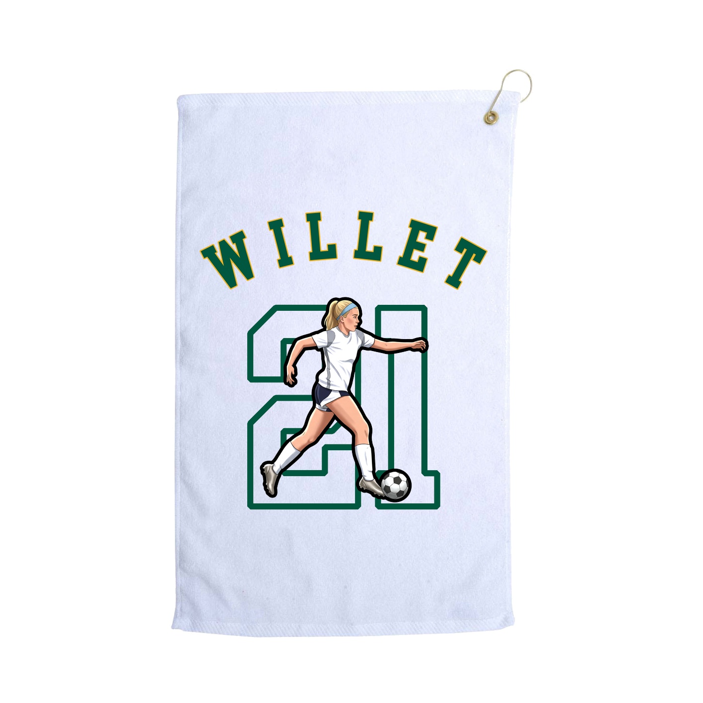 Golf Towel — Shirsey Arch in White