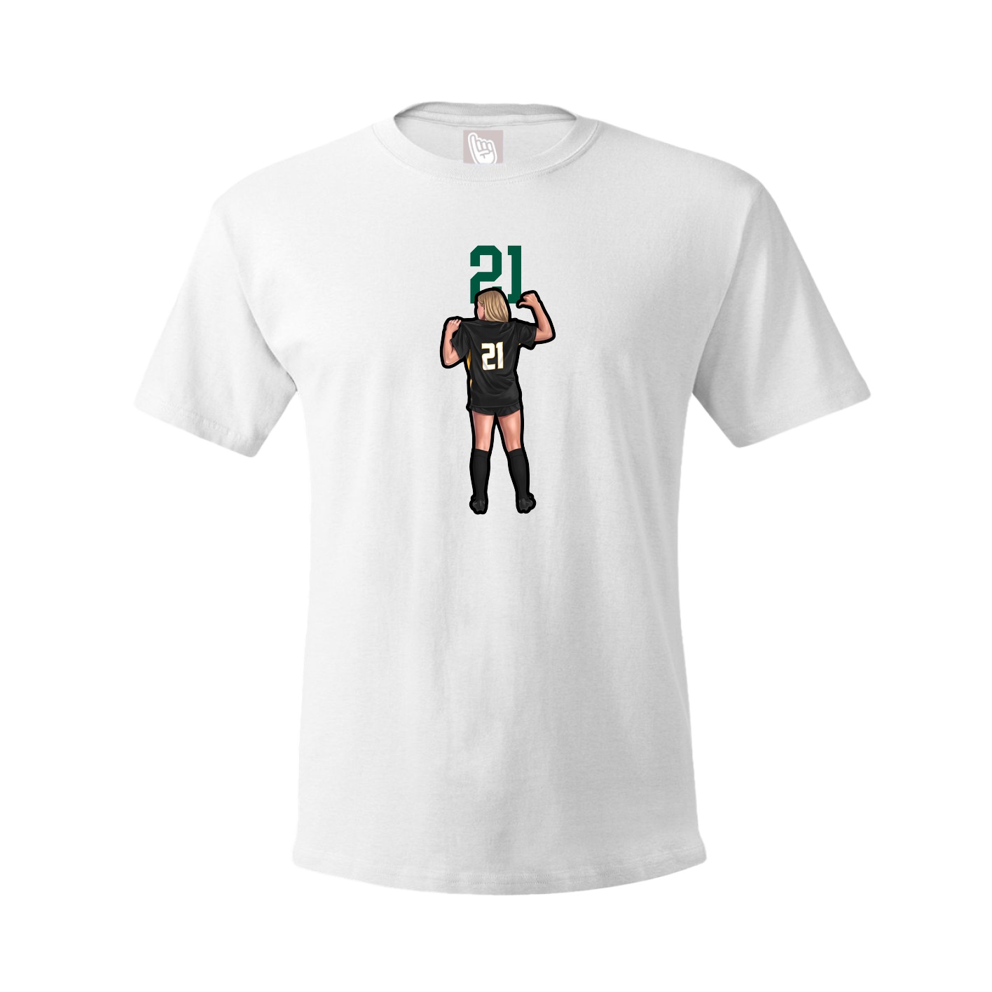 Tee — Number Top in White