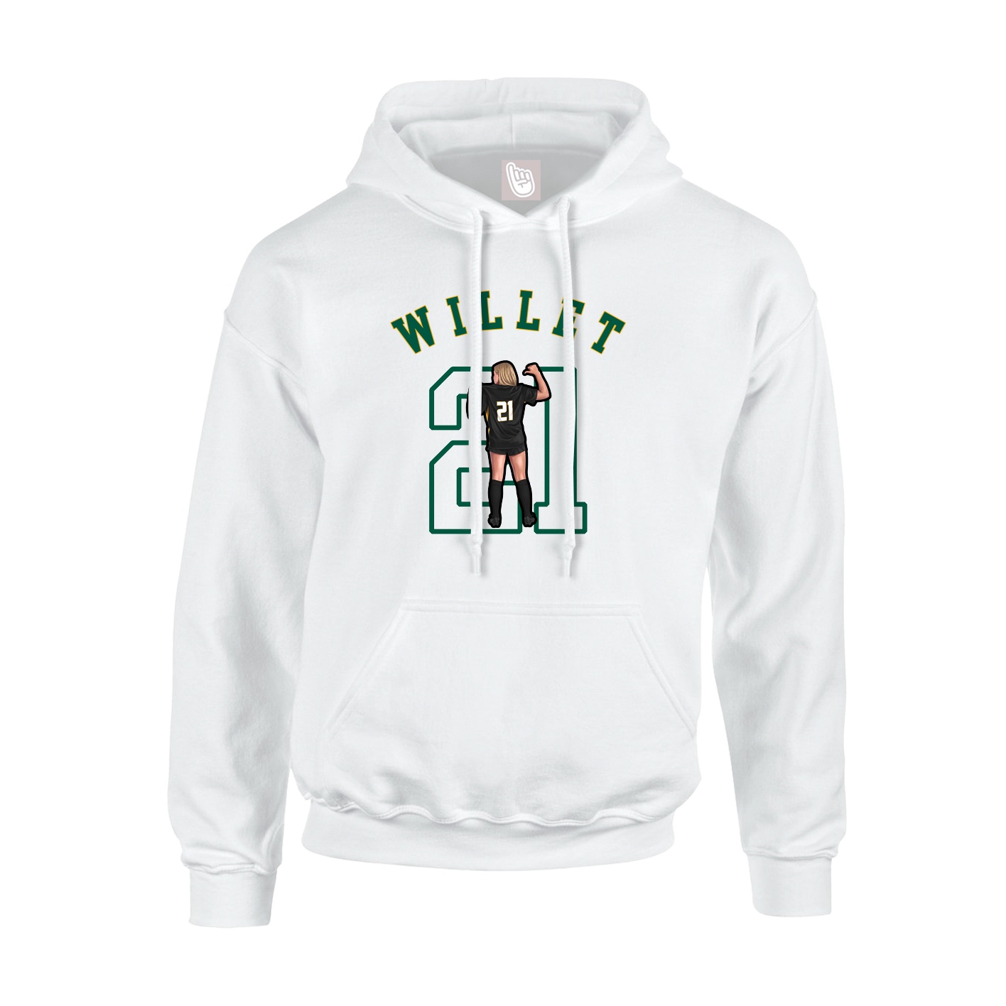 Hoodie — Shirsey Arch in White