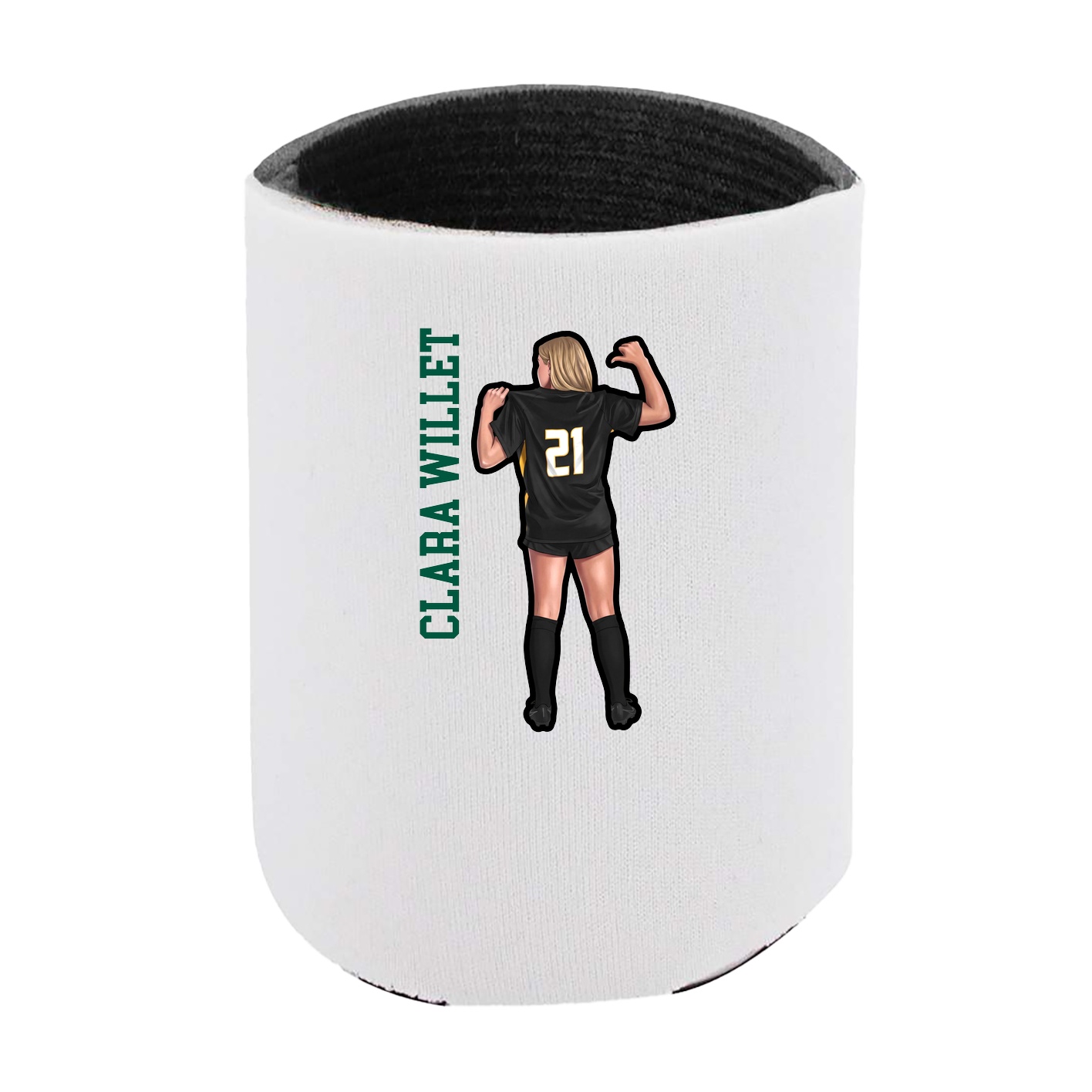 Can Holder — Name Vertical in White