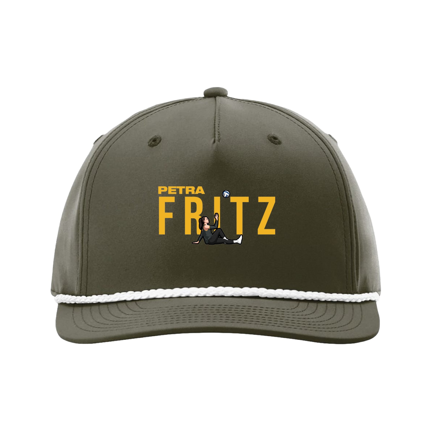 Five-Panel Classic Rope Cap — Player Name in Green