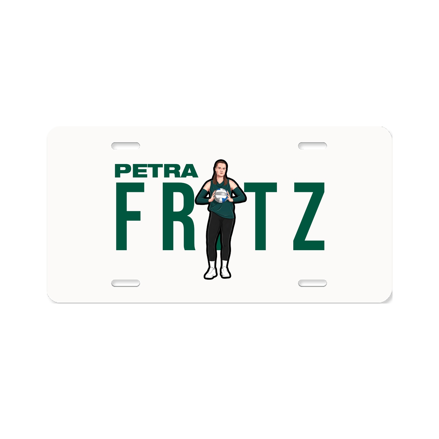 License Plate — Player Name in Classic