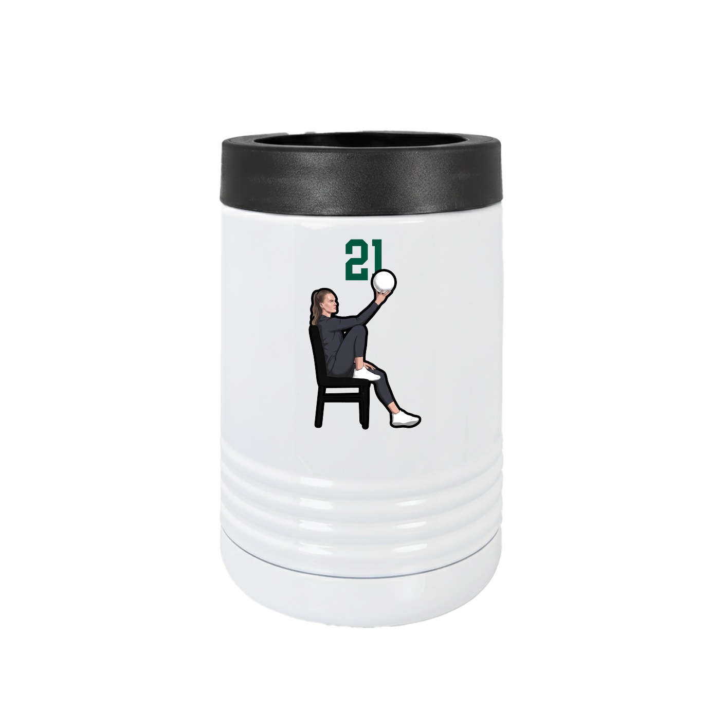 Beverage Holder — Number Top in White