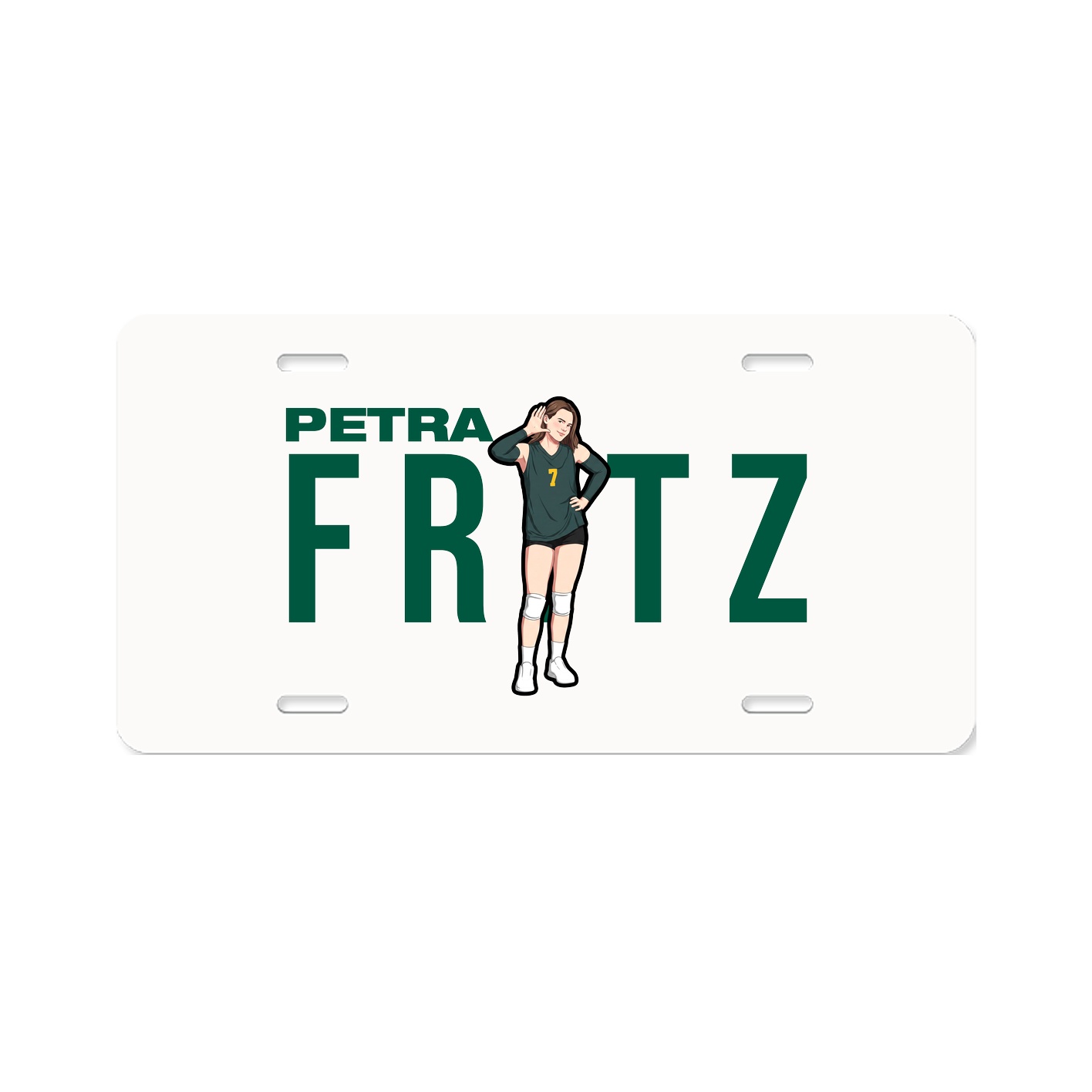 License Plate — Player Name in Classic