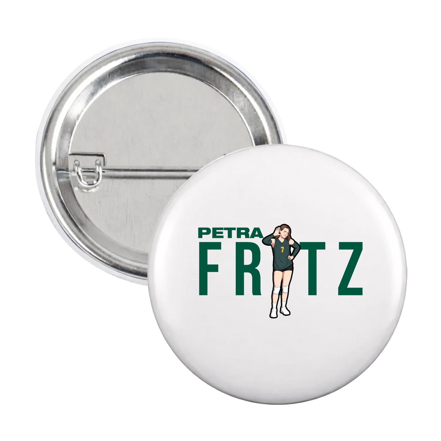 Game Day Button — Player Name in White