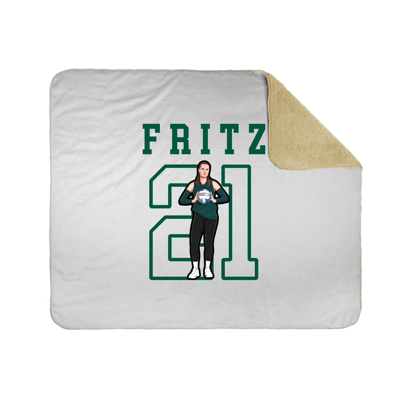 Throw Blanket — Shirsey in White