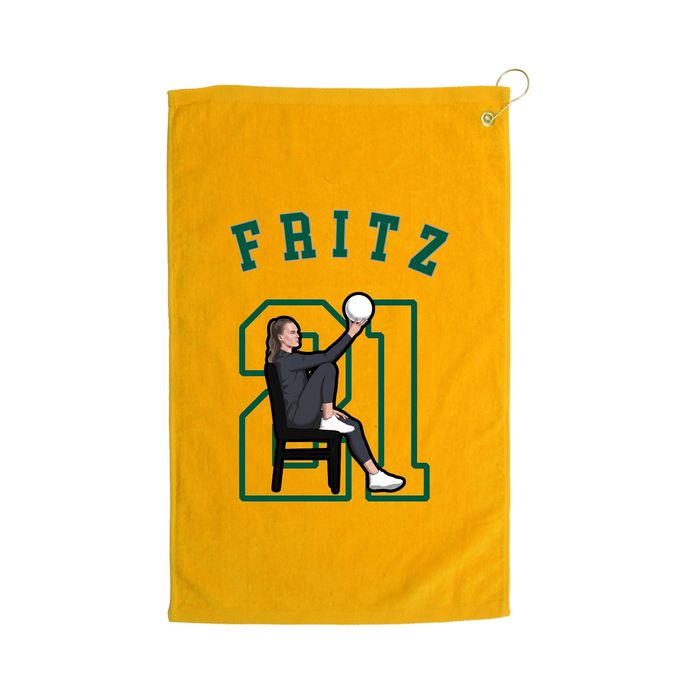 Golf Towel — Shirsey Arch in Gold