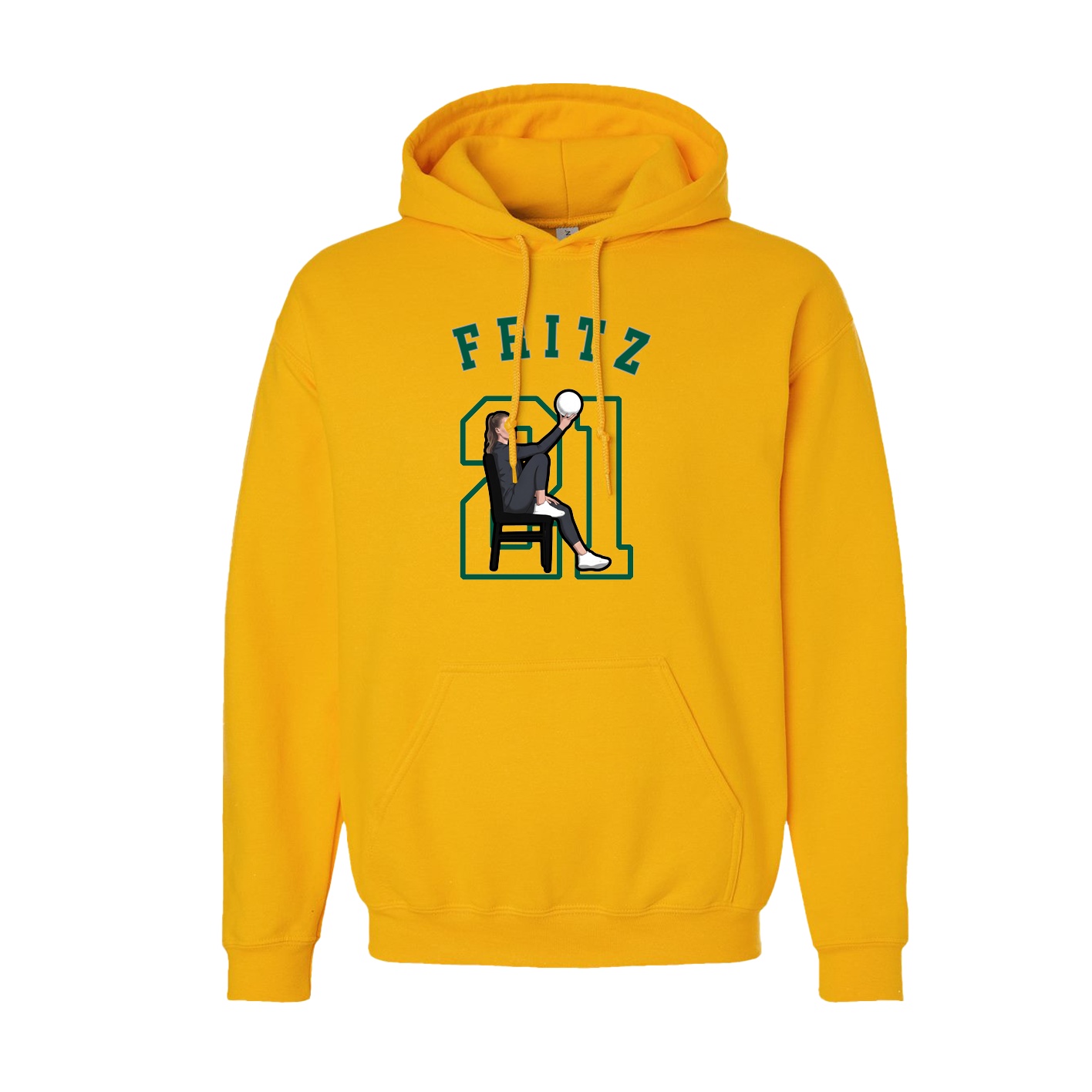 Youth Hoodie — Shirsey Arch in Gold