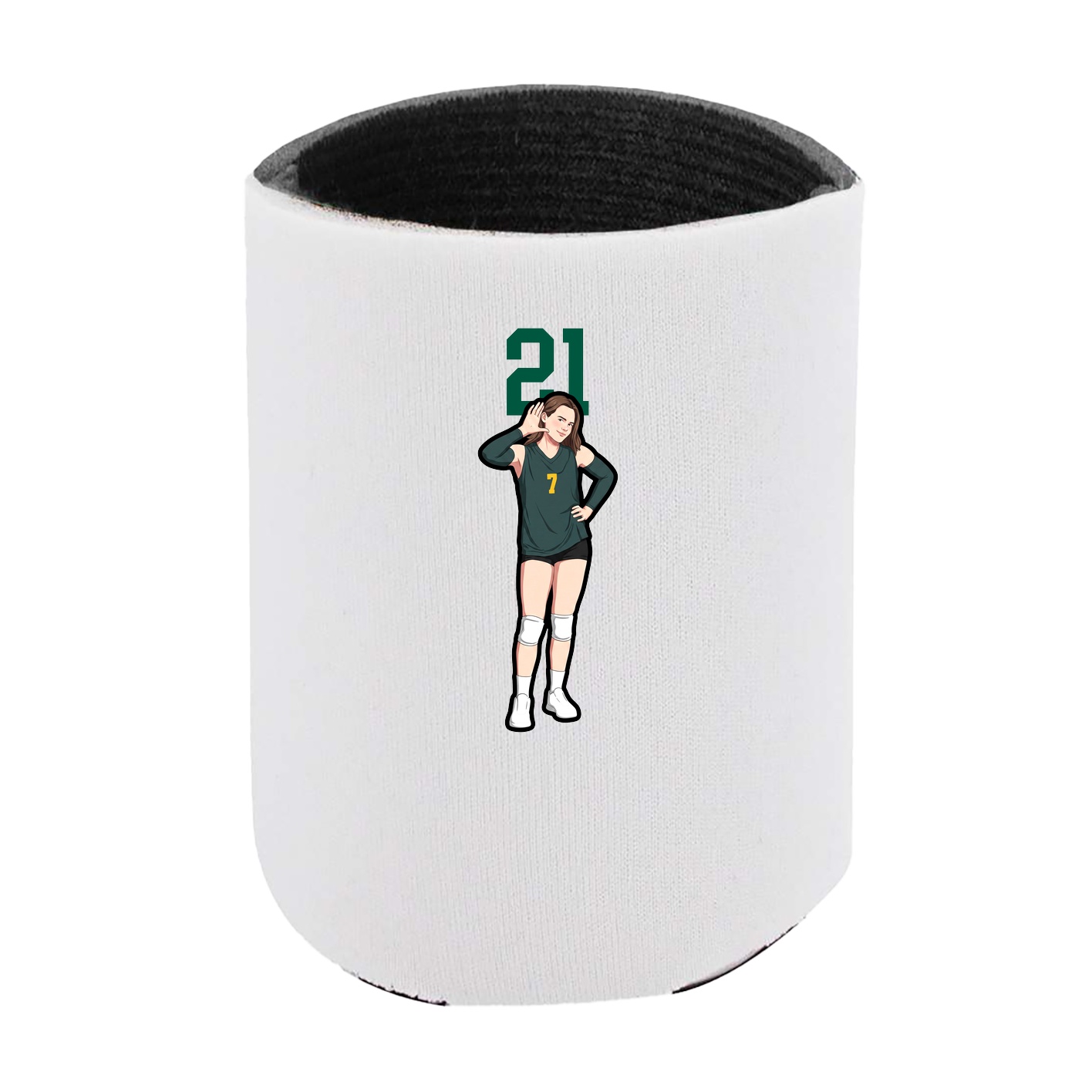 Can Holder — Number Top in White