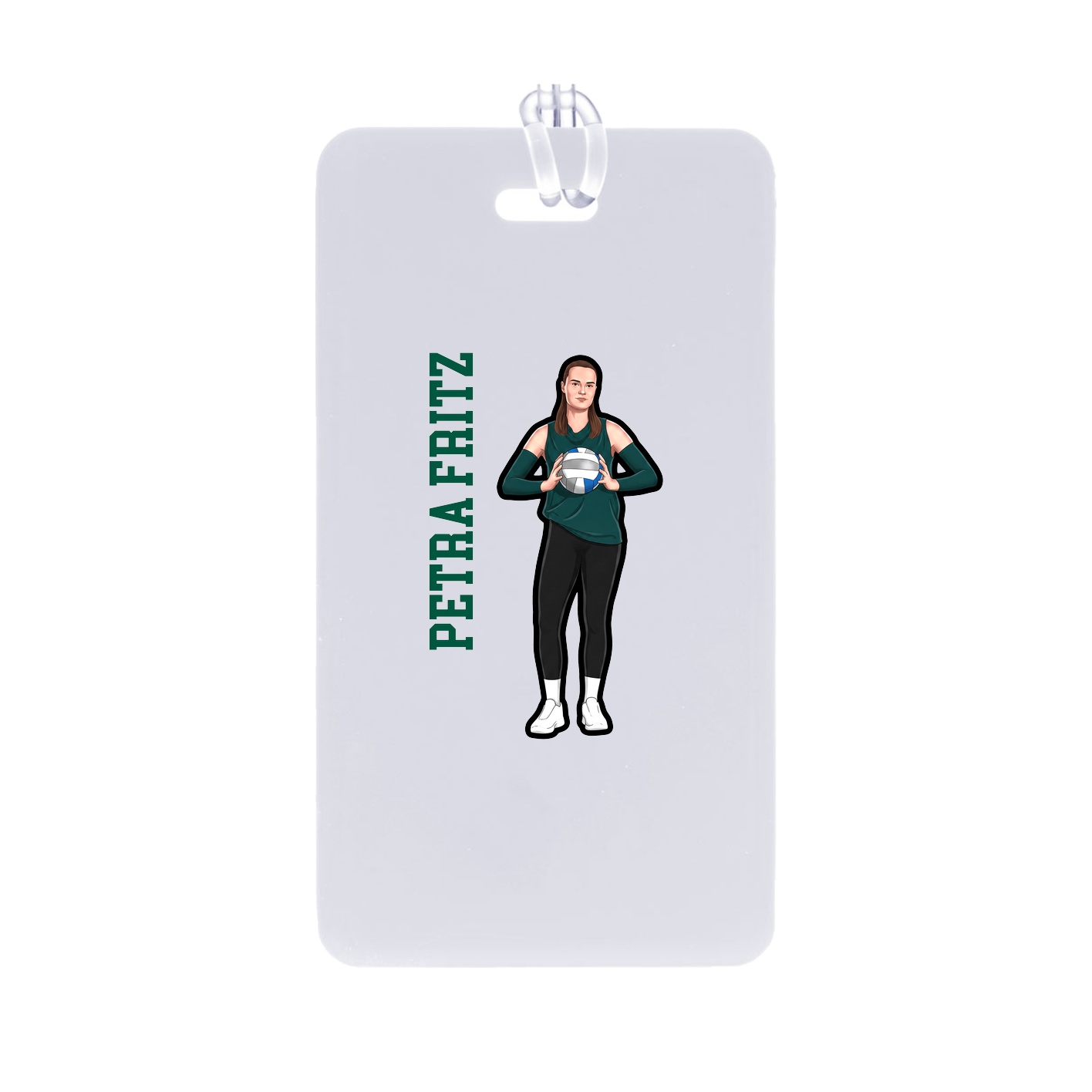 Bag Tag — Name Vertical in Classic