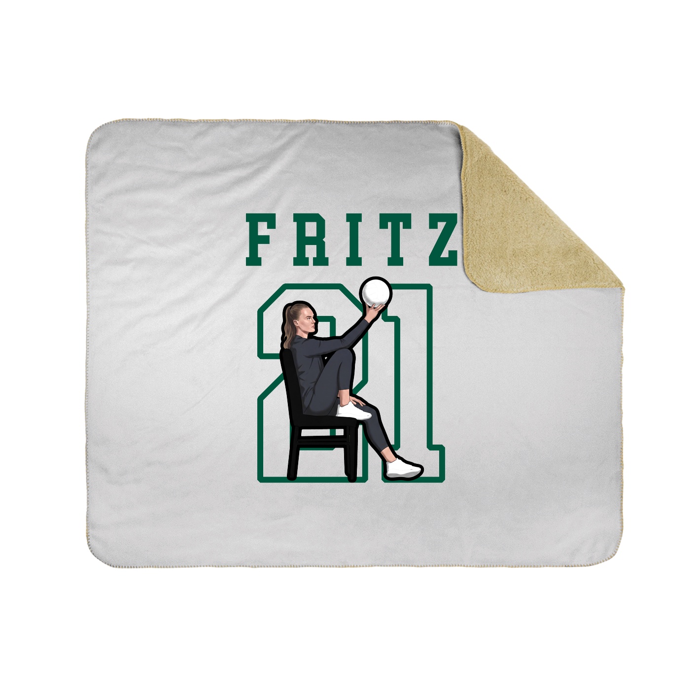 Throw Blanket — Shirsey in White