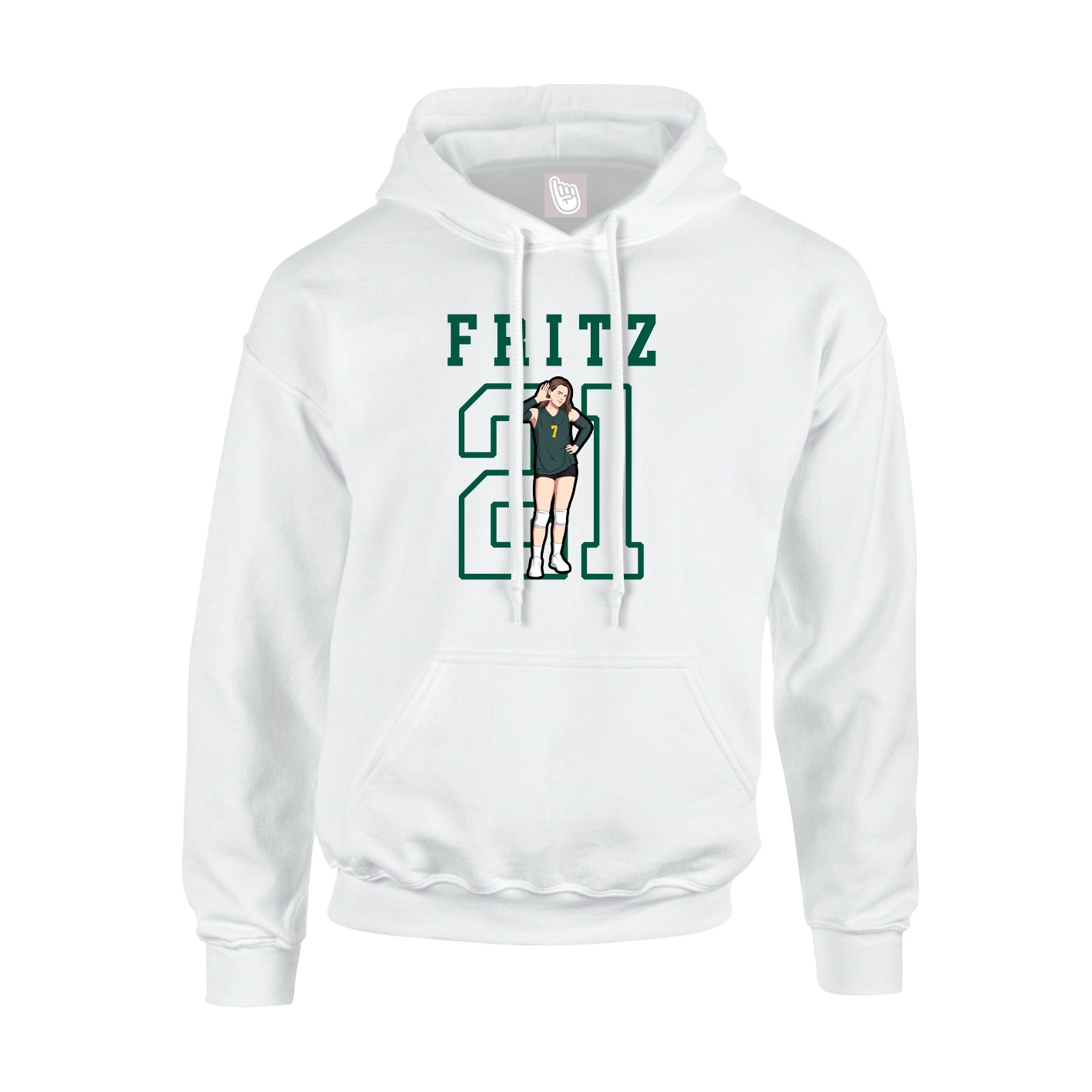 Hoodie — Shirsey in White