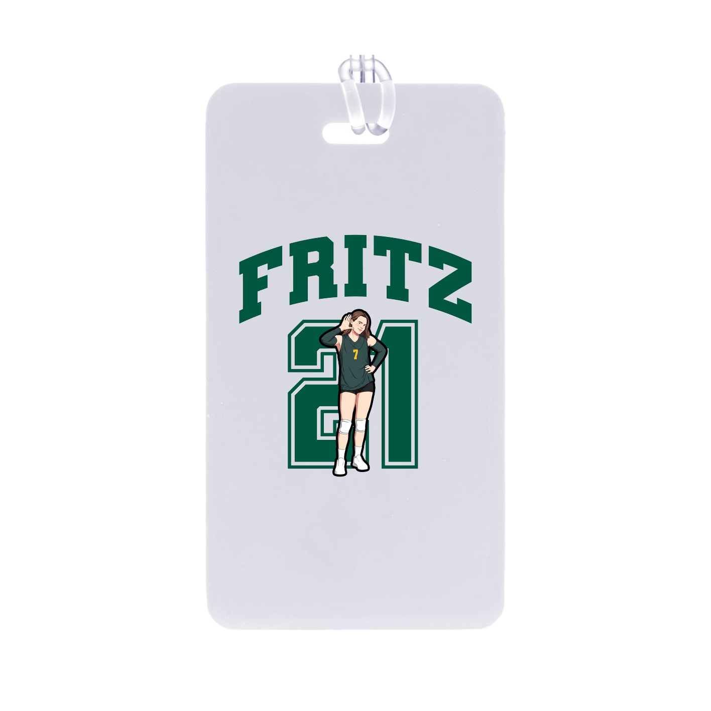 Bag Tag — Number in Classic