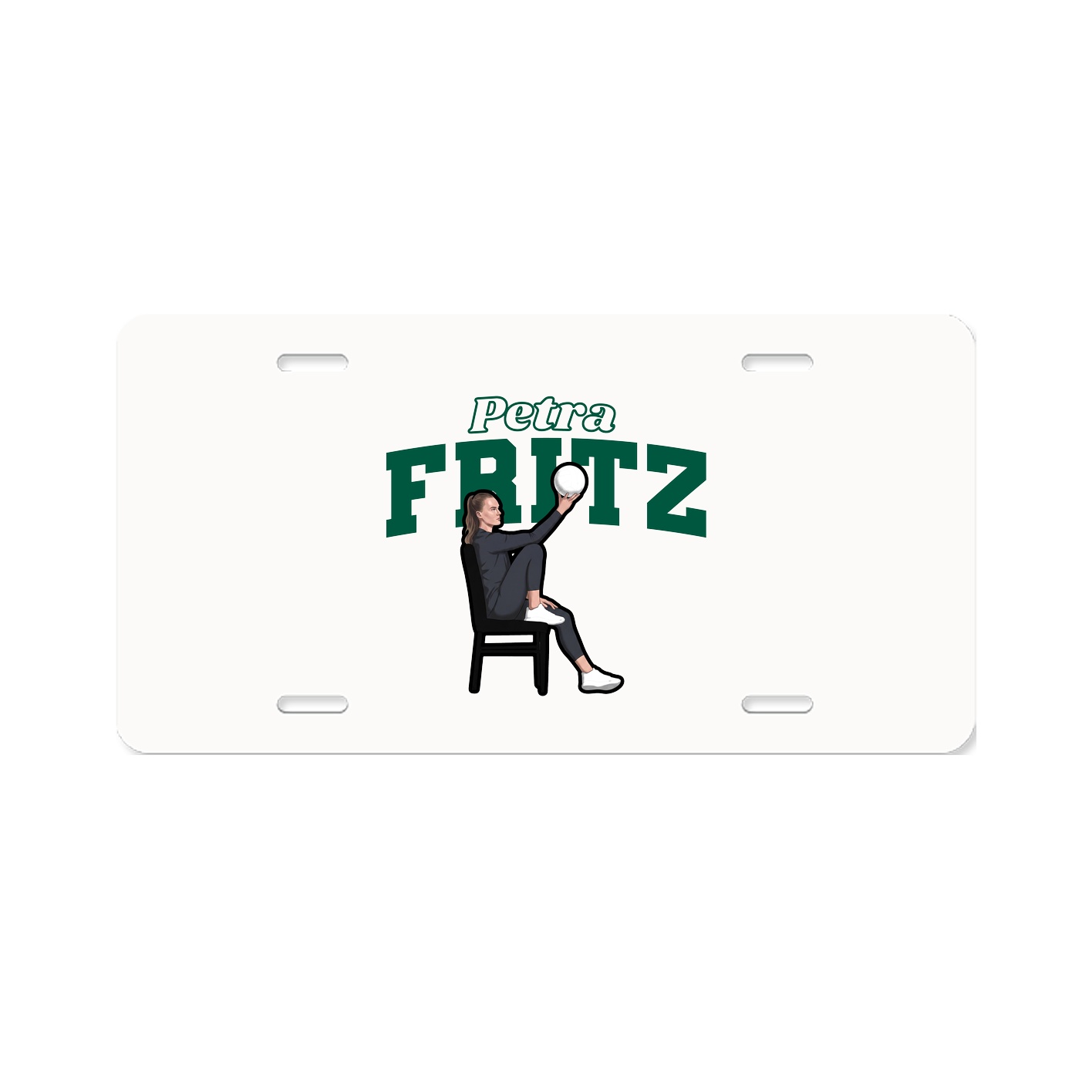 License Plate — Name Arch in Classic