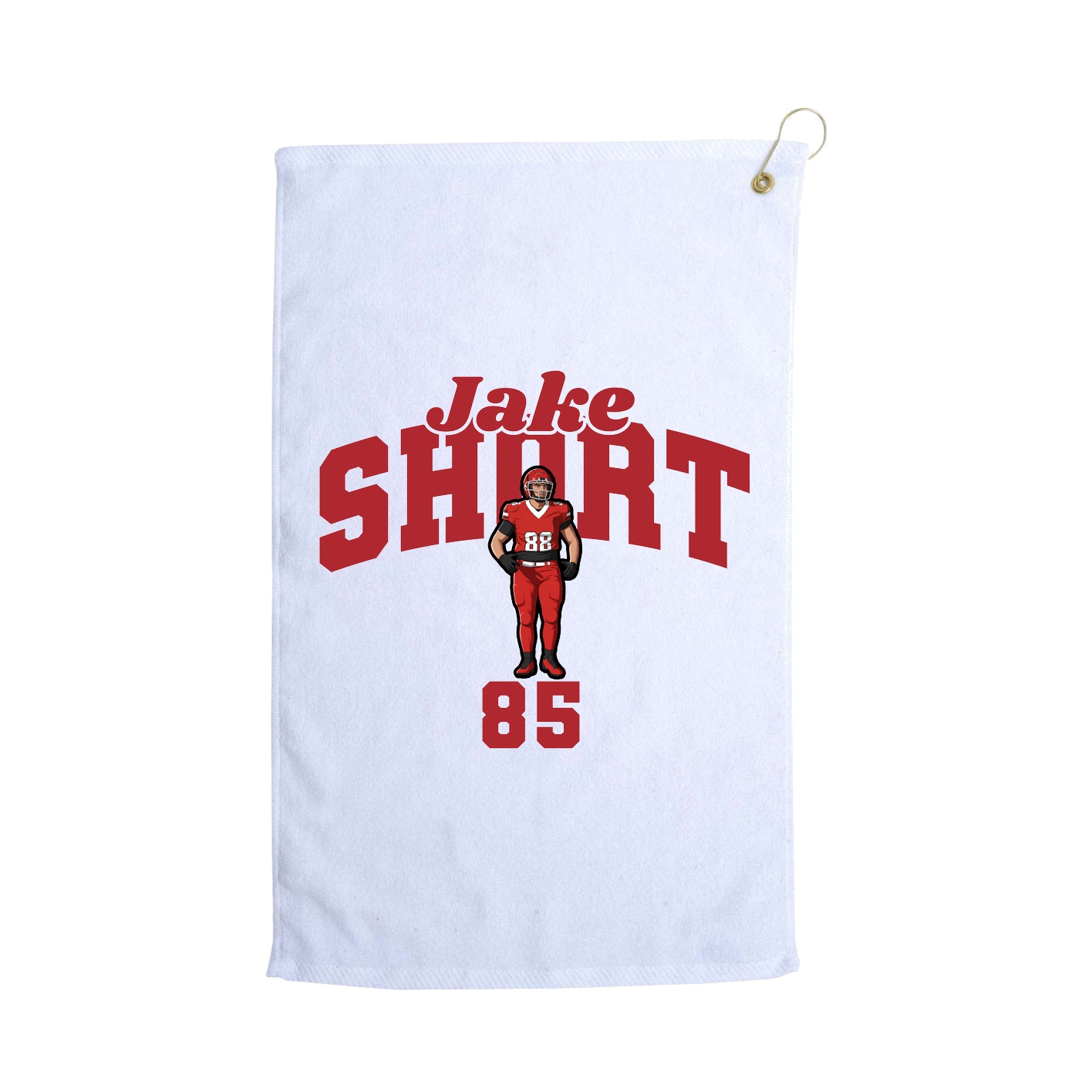 Golf Towel — Signature Arch in White