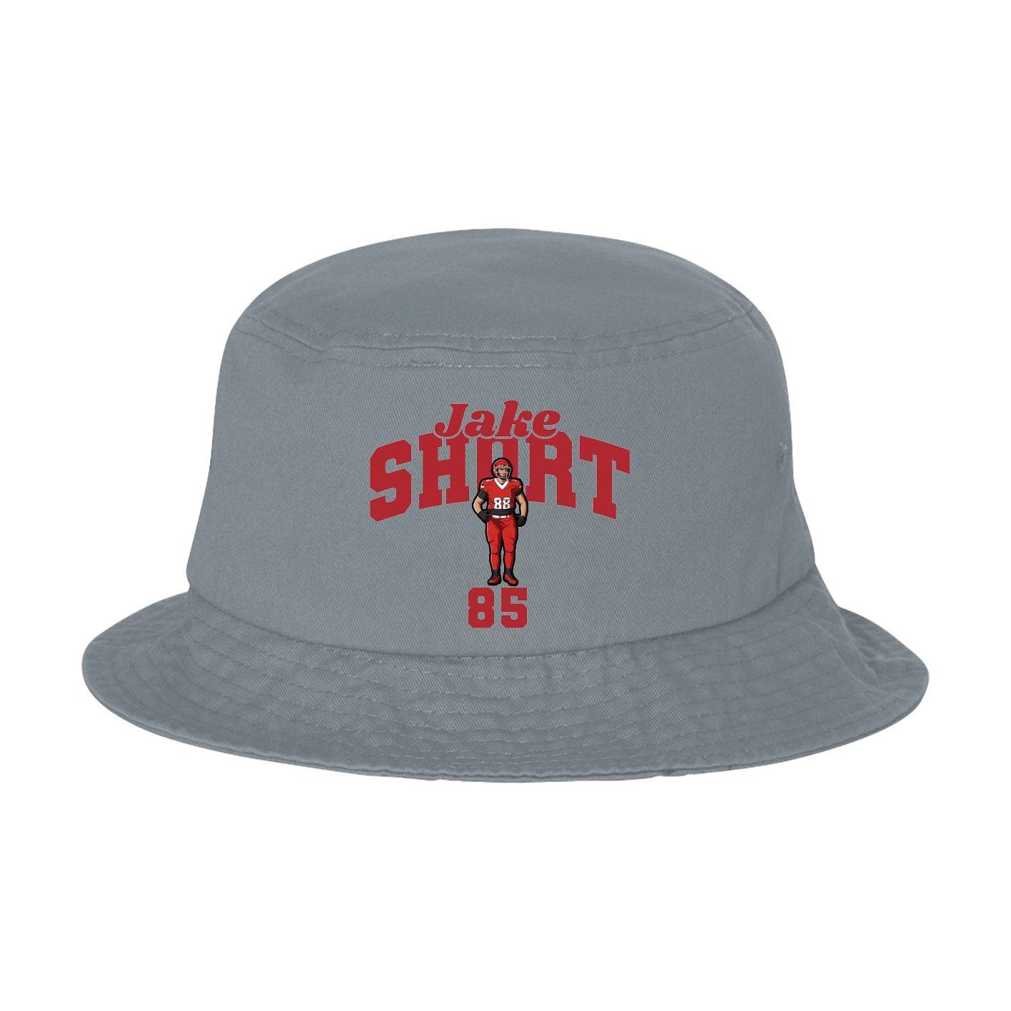 Bucket Cap — Signature Arch in Grey