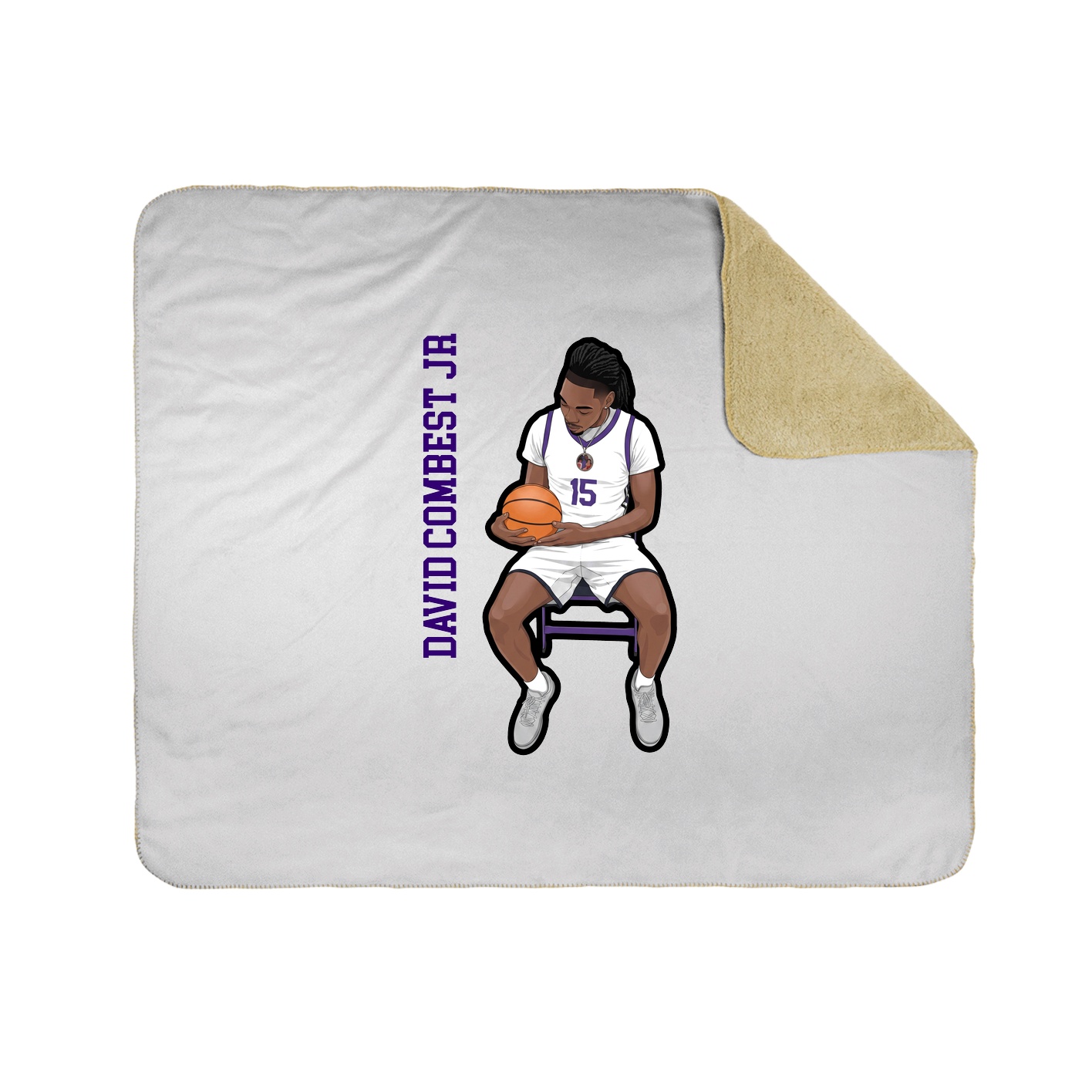 50x60 Sherpa Lined Throw Blanket
