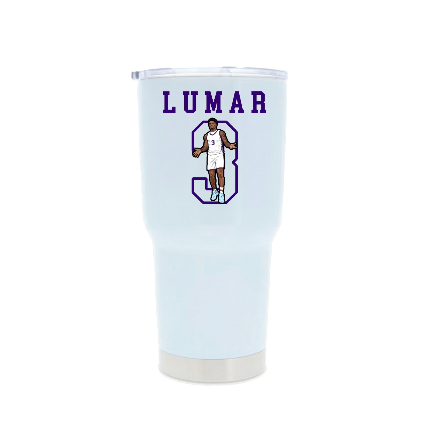 30oz Stainless Steel Tumbler — Shirsey in White