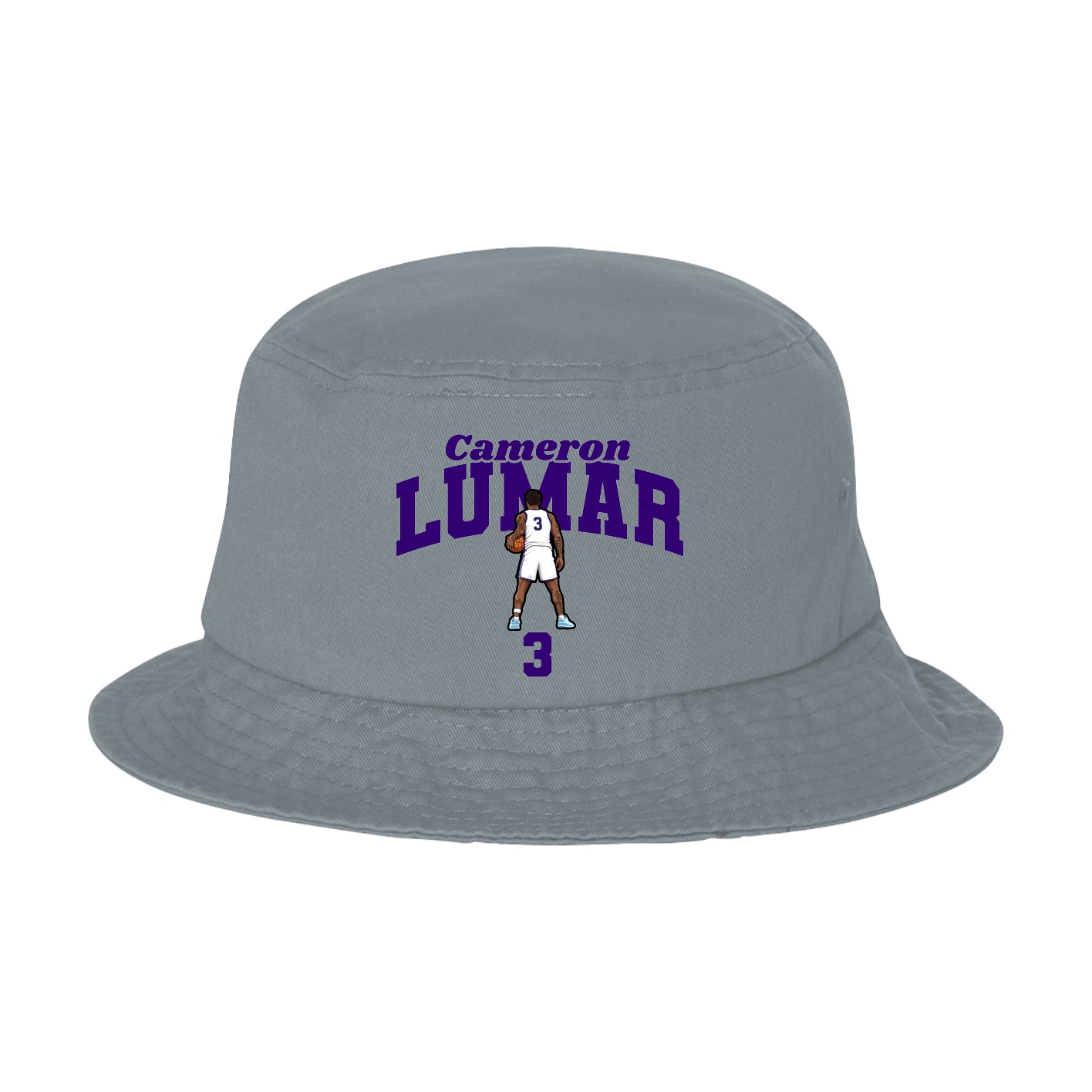 Bucket Cap — Signature Arch in Grey