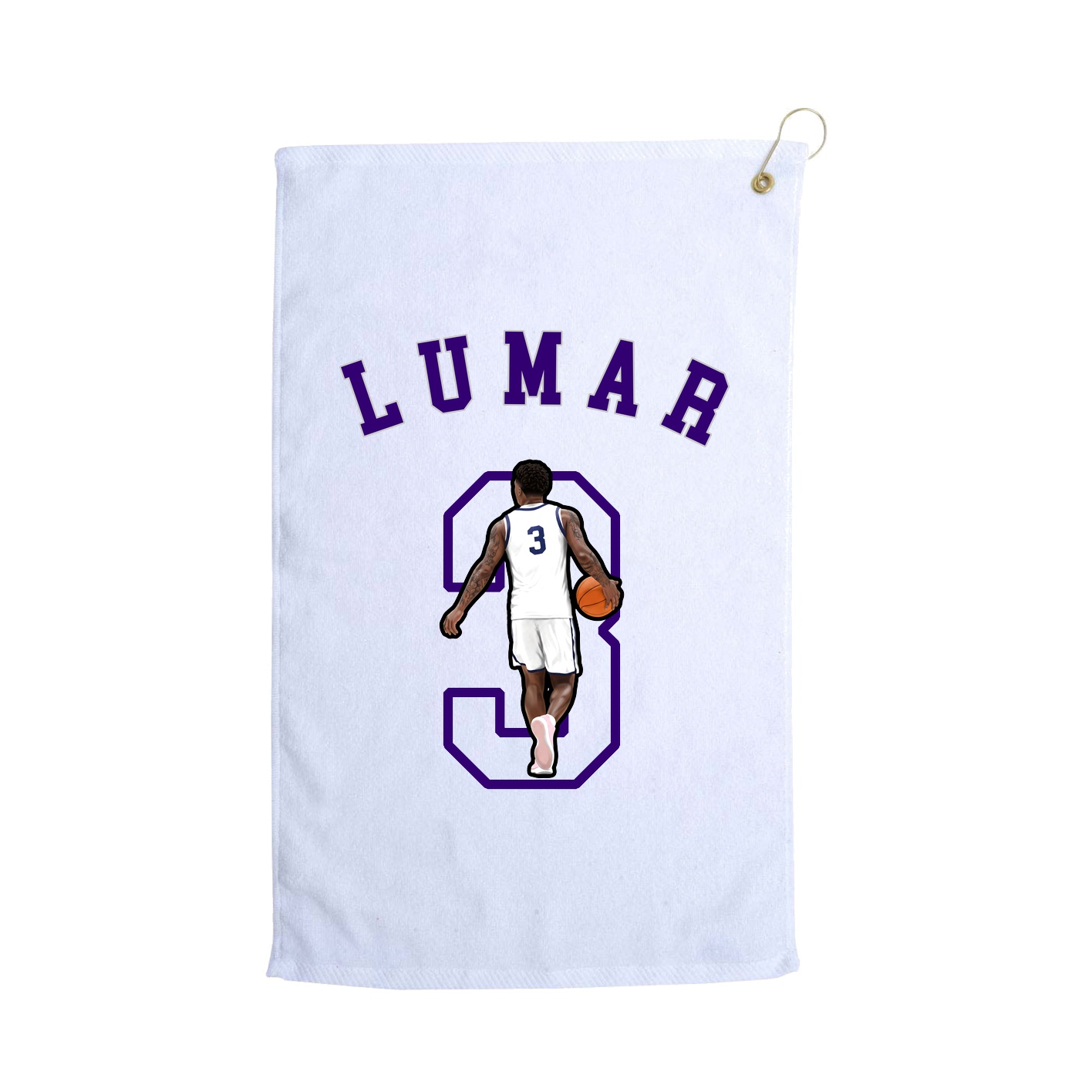 Golf Towel — Shirsey Arch in White