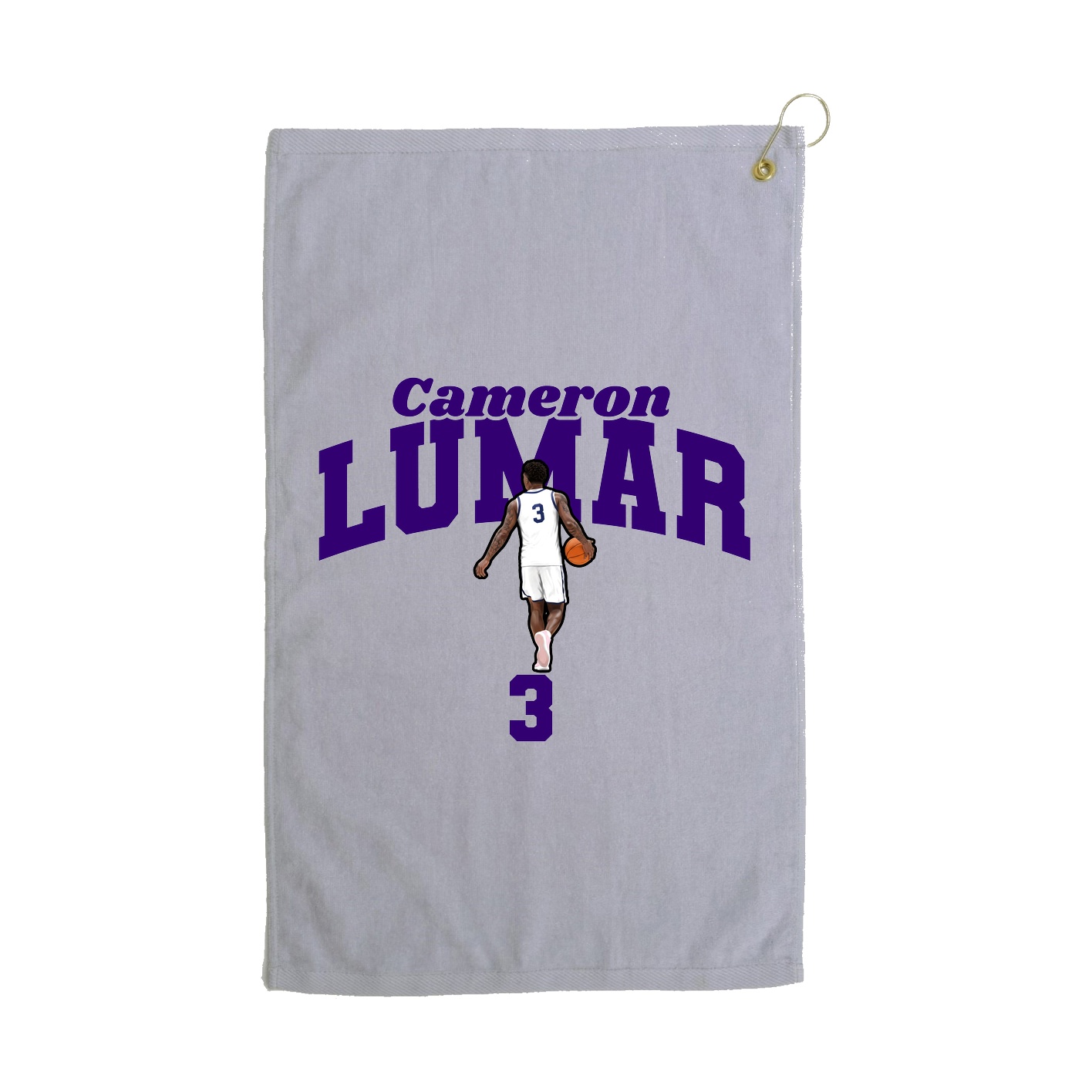 Golf Towel — Signature Arch in Grey