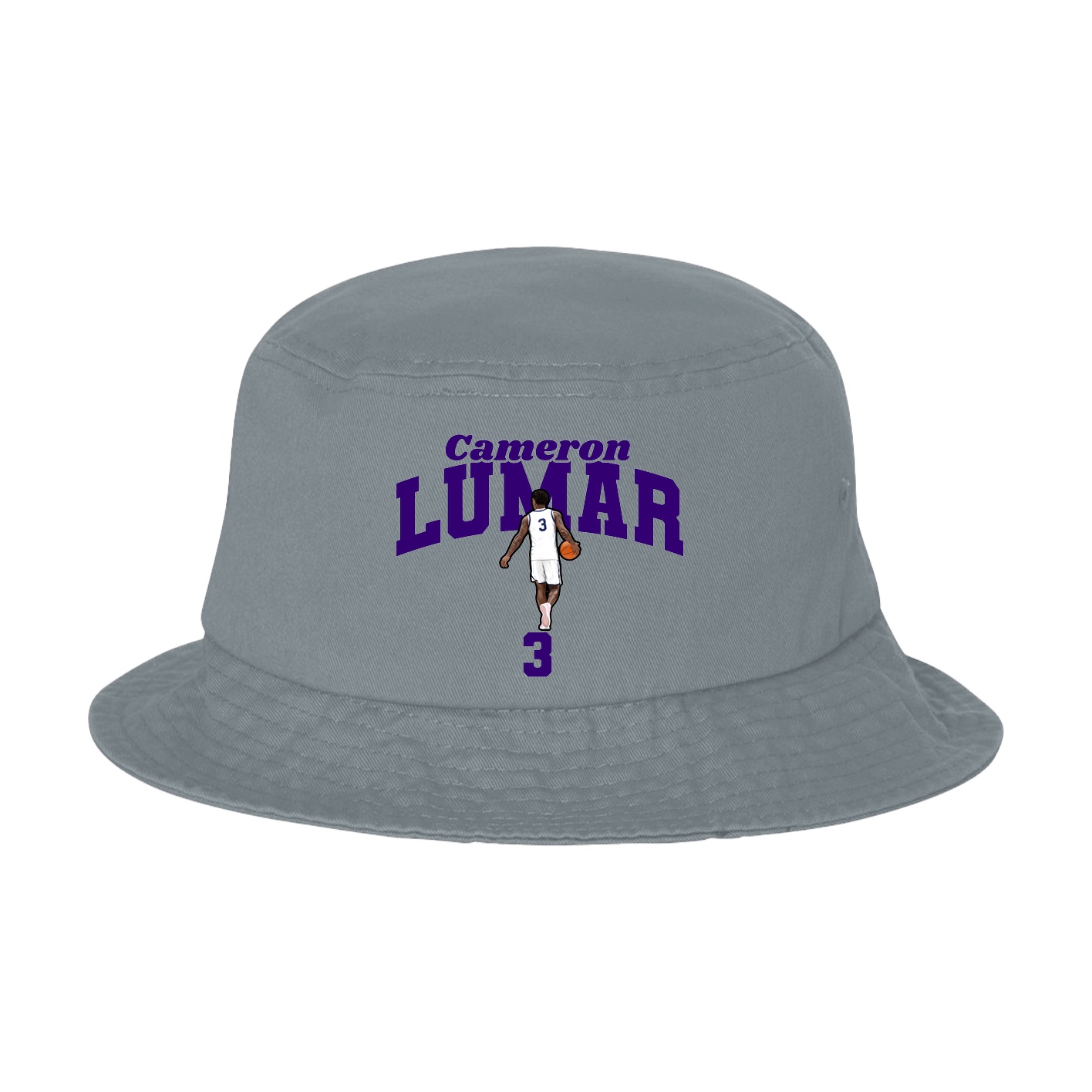 Bucket Cap — Signature Arch in Grey