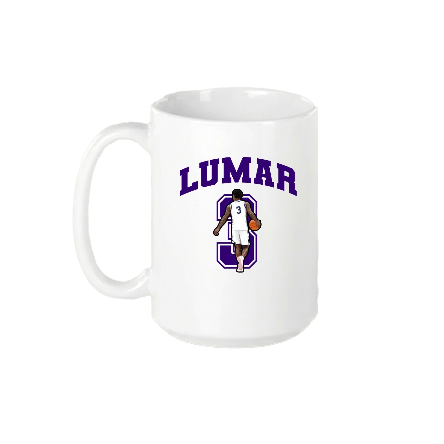 15oz Coffee Mug — Number in White