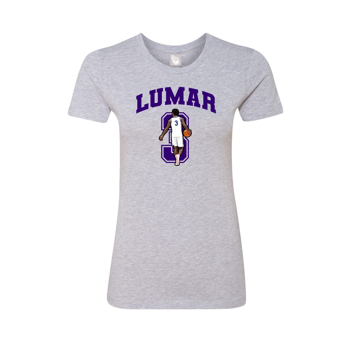 Womens Tee — Number in Grey