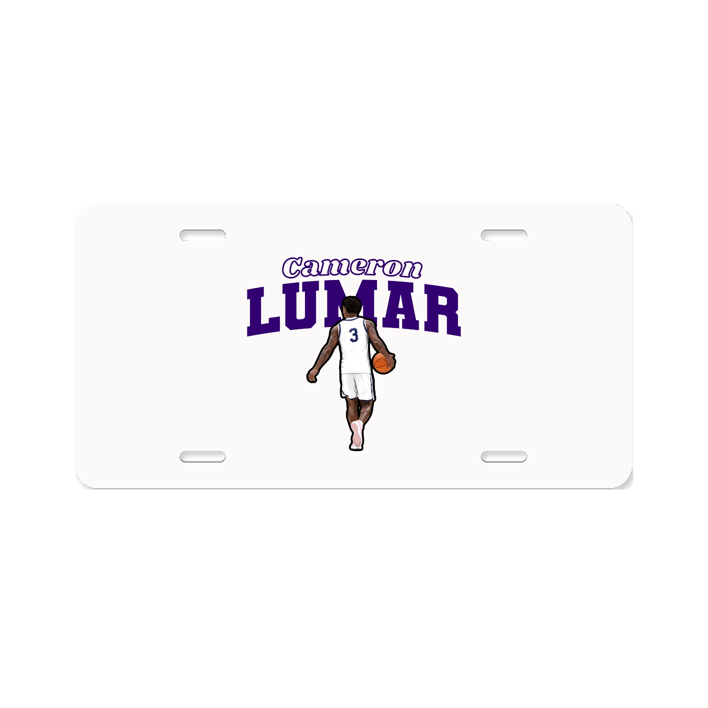 License Plate — Name Arch in Classic