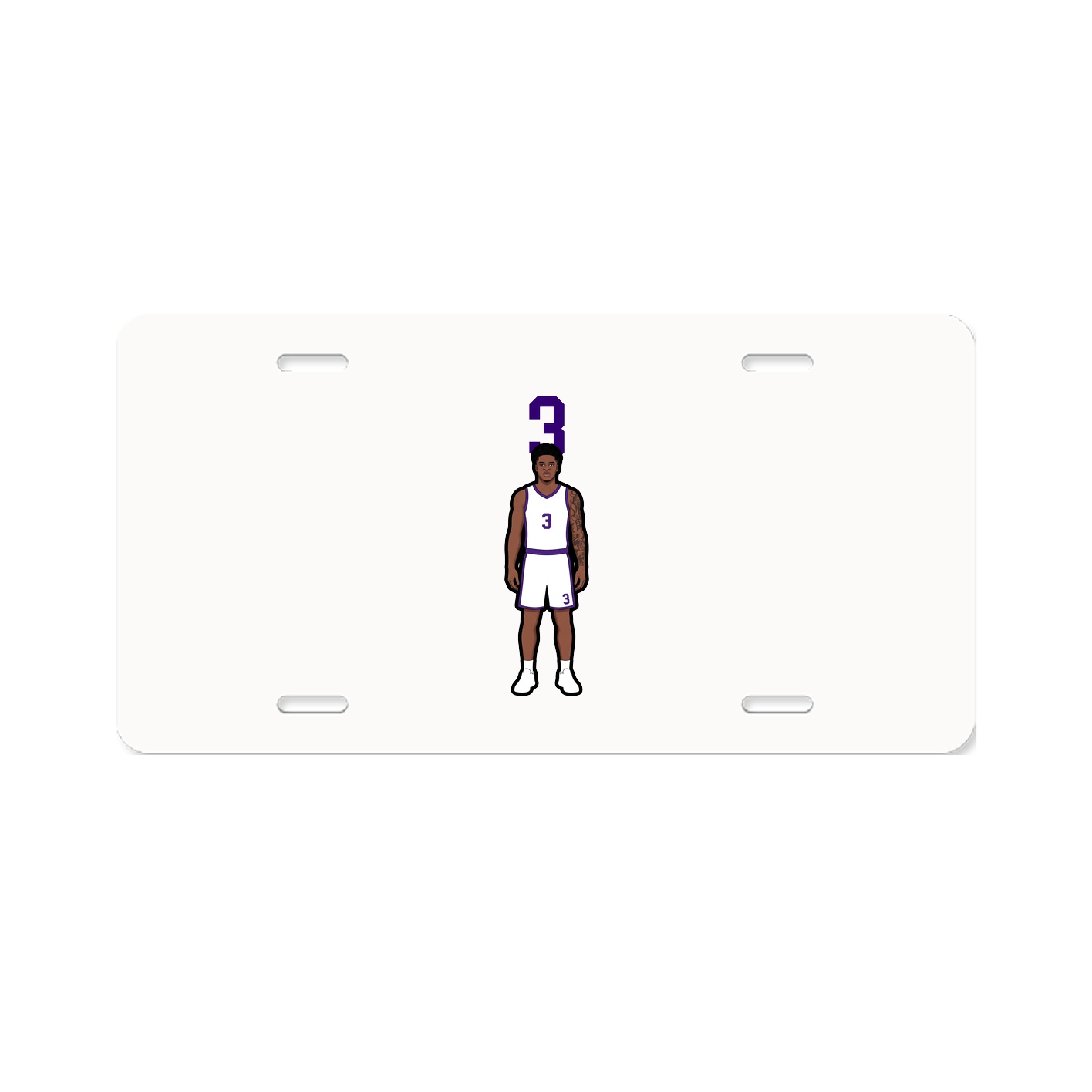 License Plate — Number Top in Classic