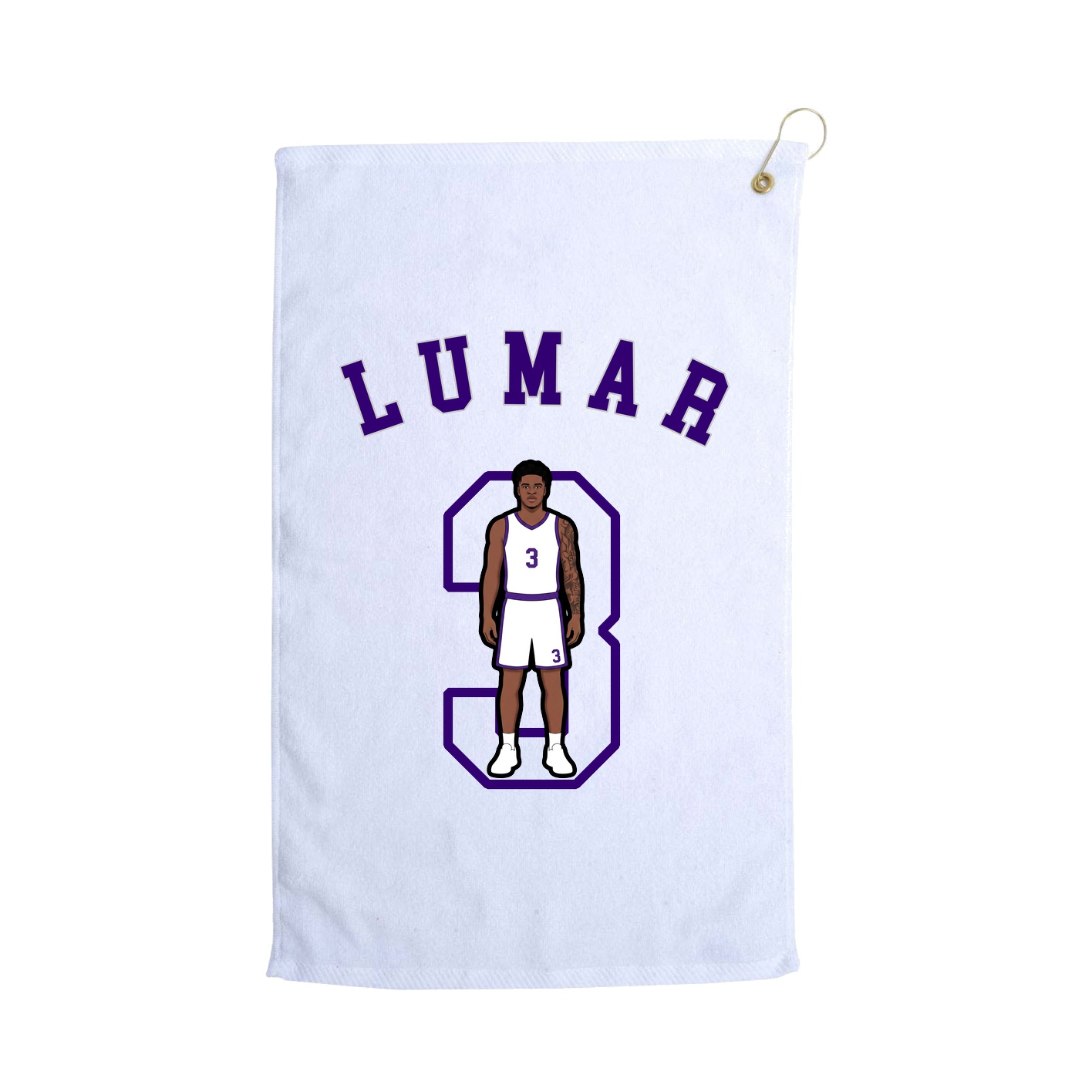 Golf Towel — Shirsey Arch in White
