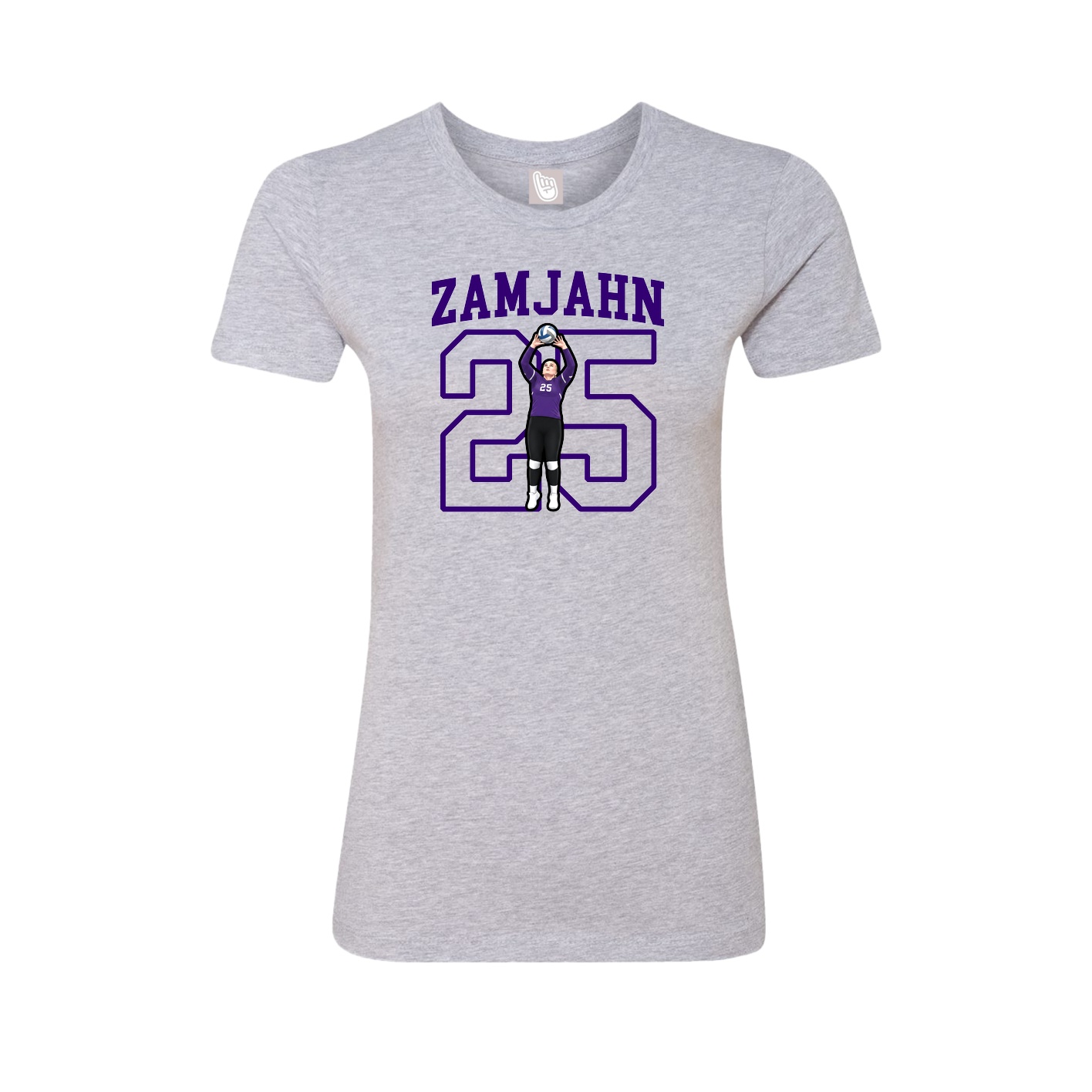 Fitted Women's Tee — Shirsey in Grey