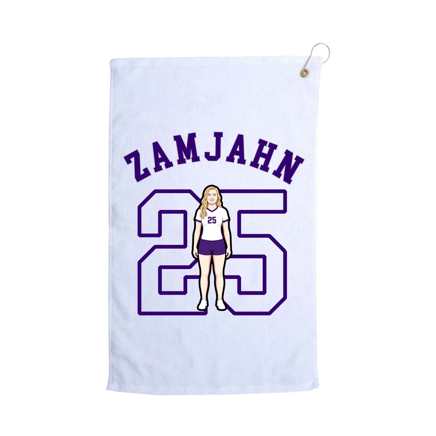 Golf Towel — Shirsey Arch in White