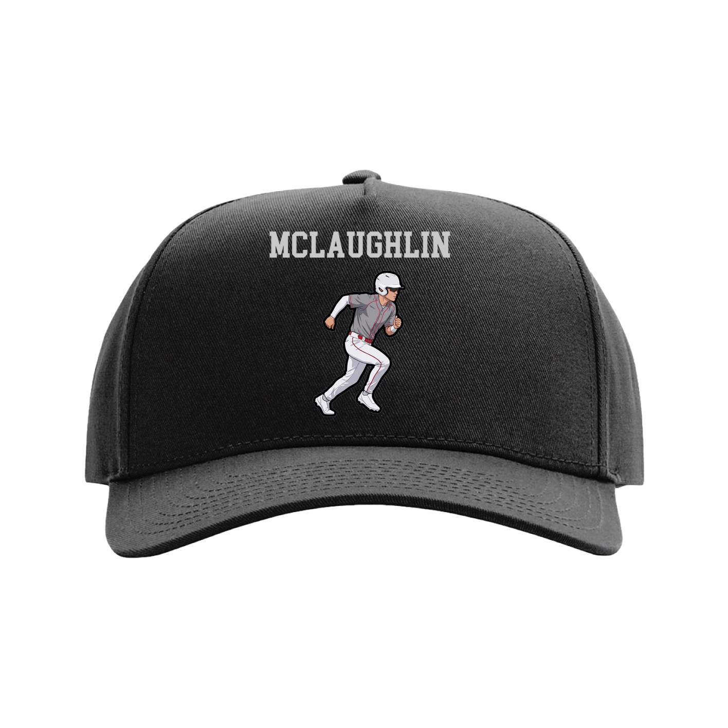 Full Fabric Five-Panel Champ Cap — Shirsey in Black
