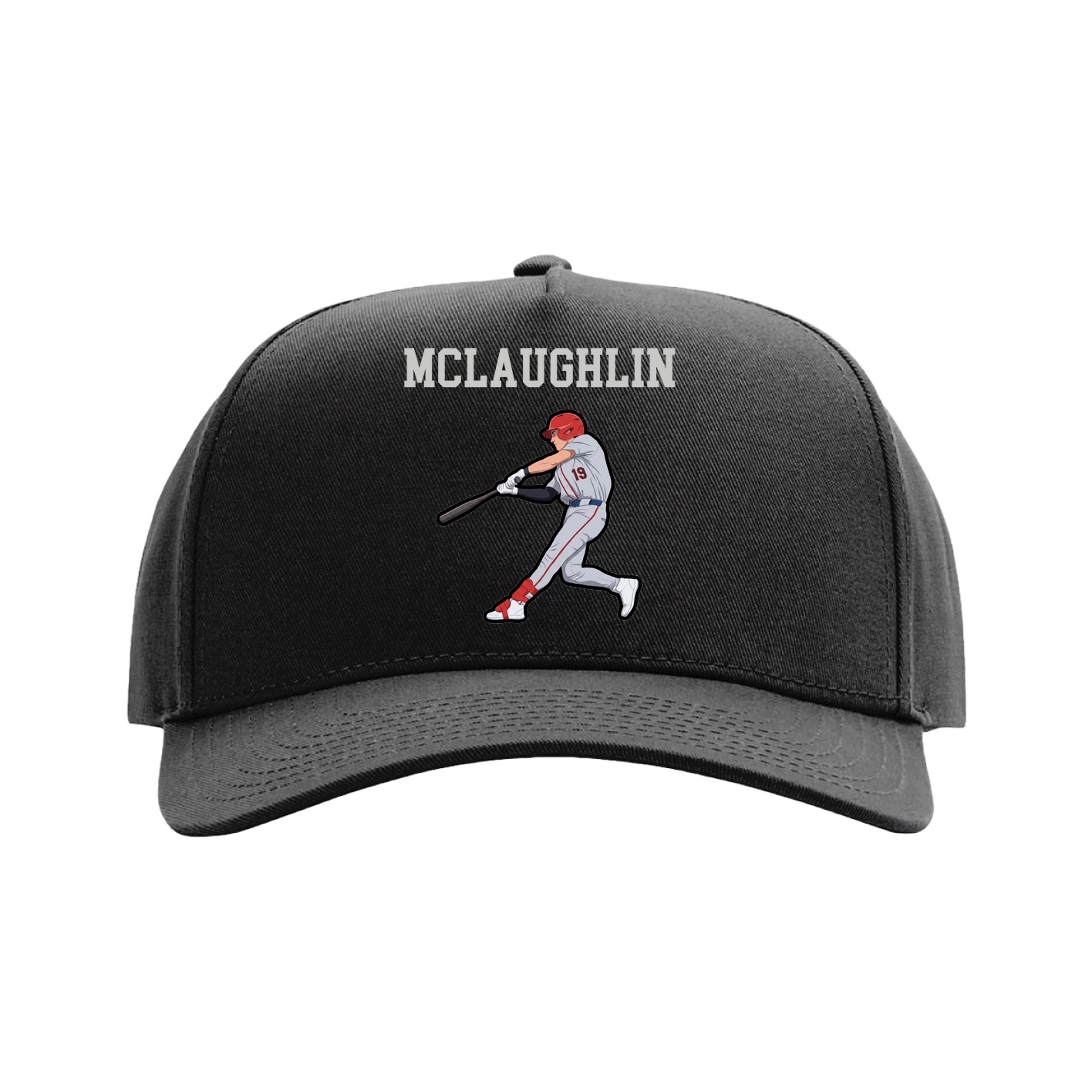 Full Fabric Five-Panel Champ Cap — Shirsey in Black