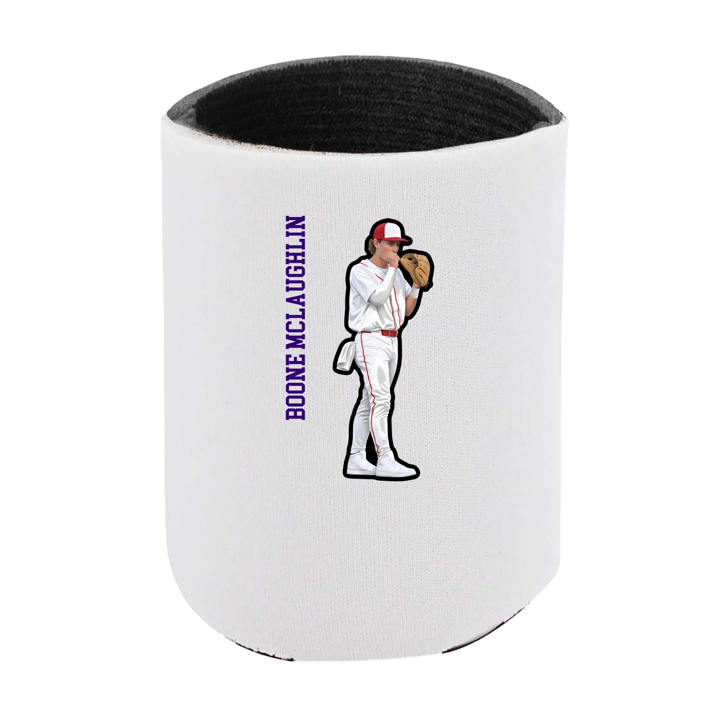 Can Holder — Name Vertical in White