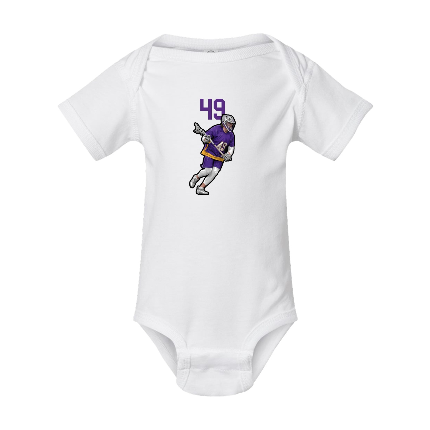 Baby Onesie — Number Top in White