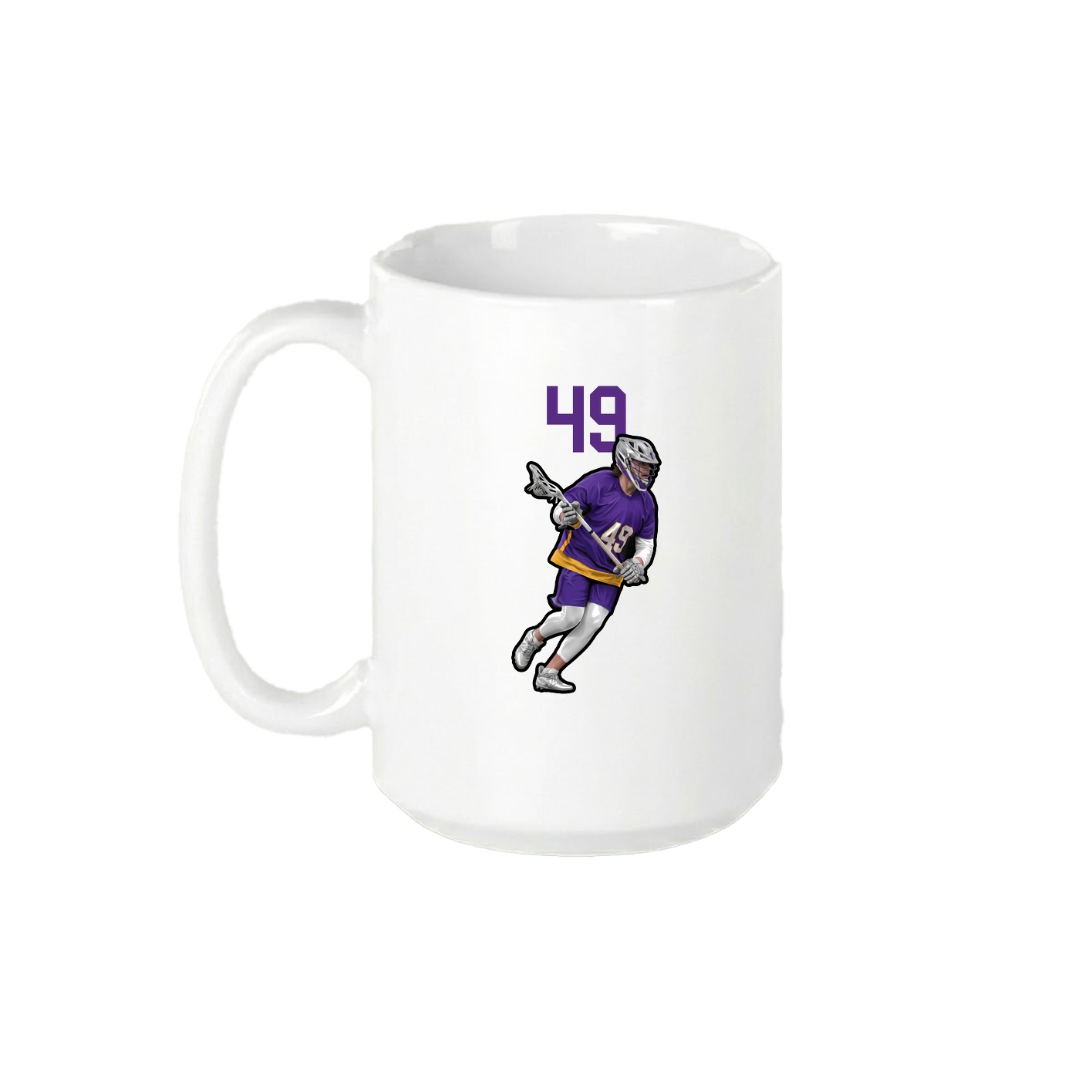 15oz Coffee Mug — Number Top in White