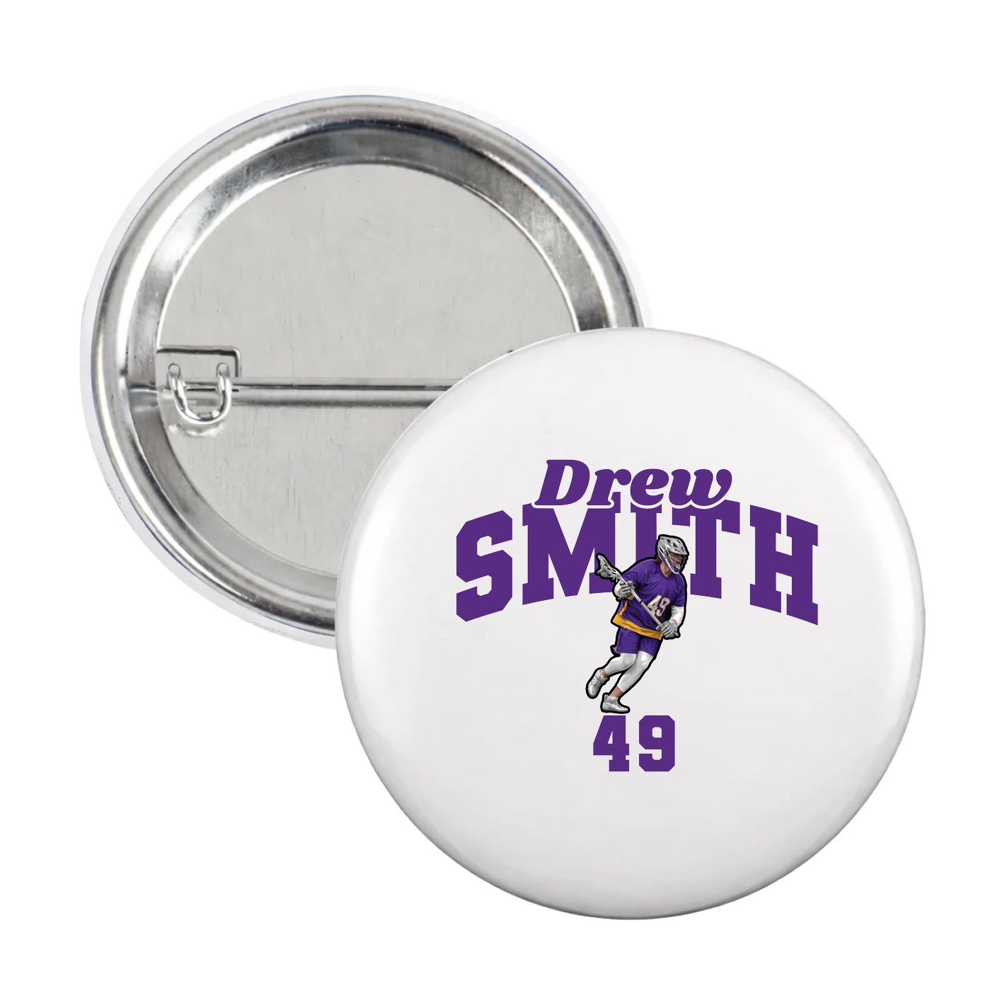 Game Day Button — Signature Arch in White