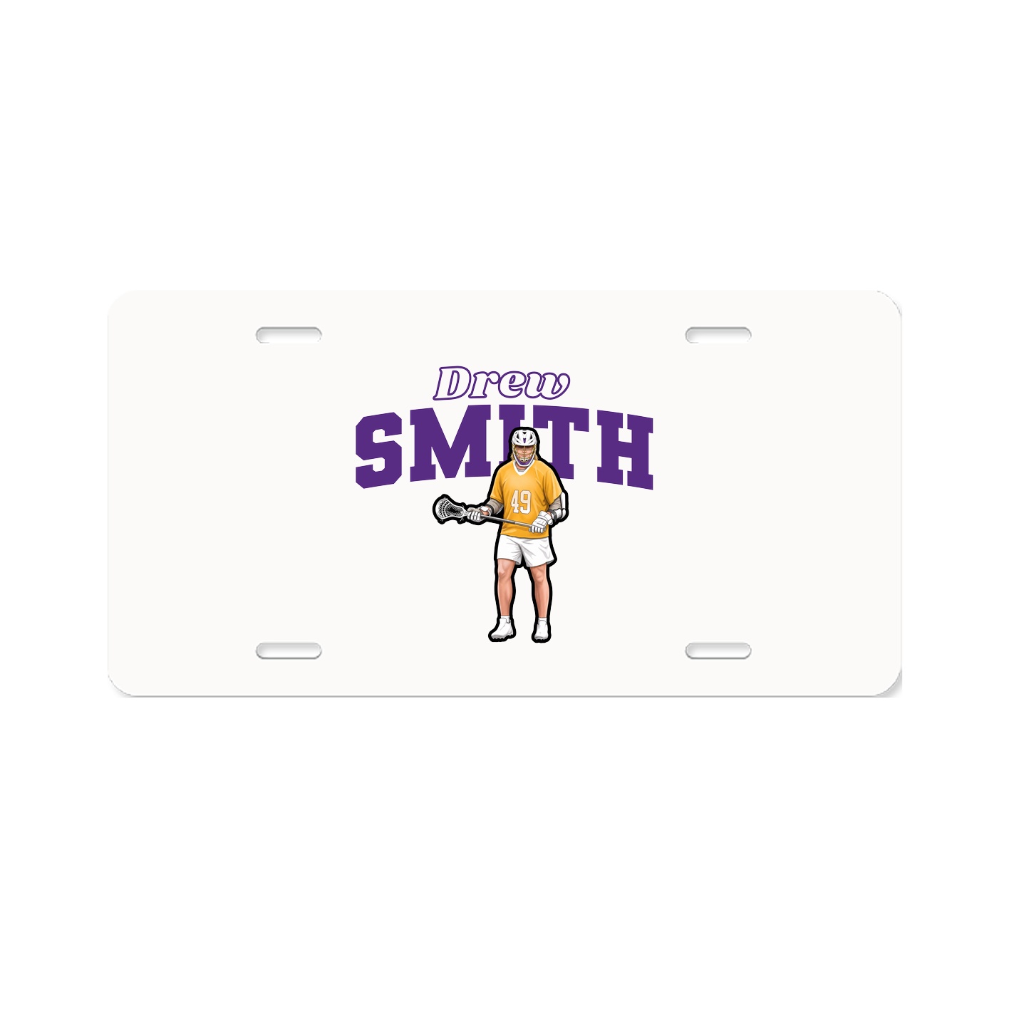 License Plate — Name Arch in Classic
