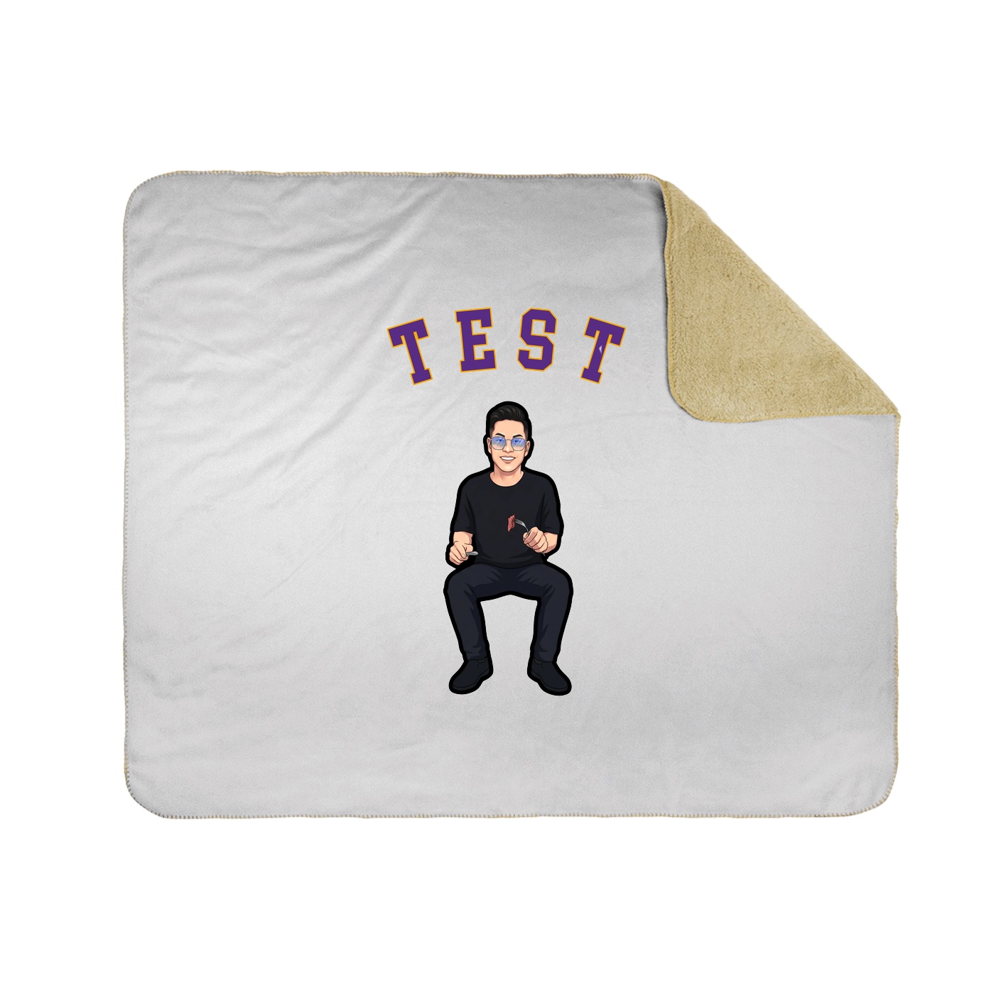 50x60 Sherpa Lined Throw Blanket