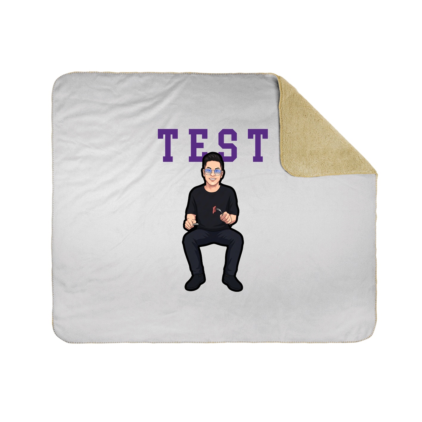 50x60 Sherpa Lined Throw Blanket