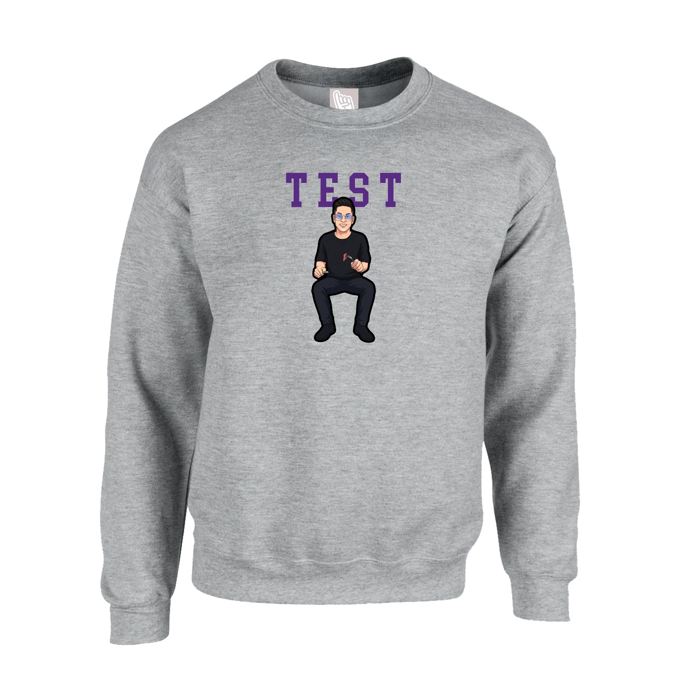 Fleece Crew — Shirsey in Grey