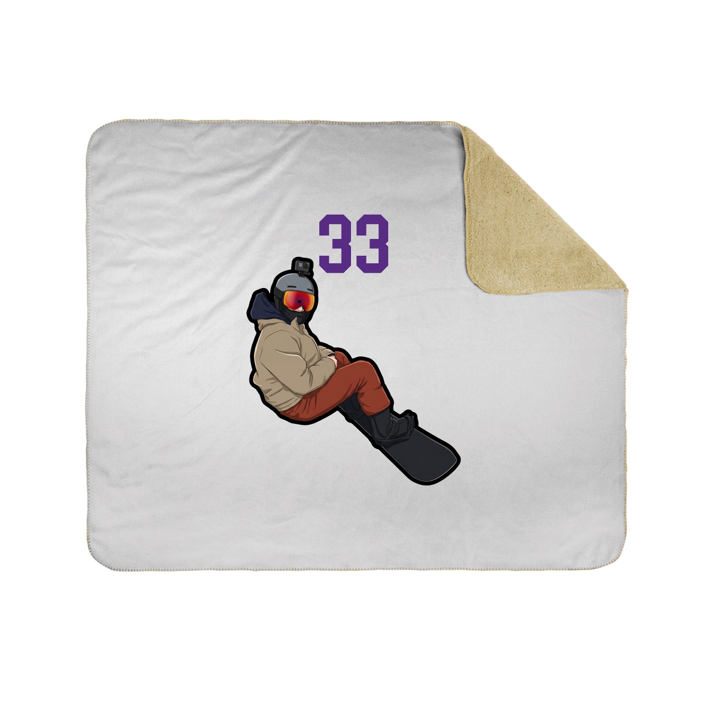 50x60 Sherpa Lined Throw Blanket