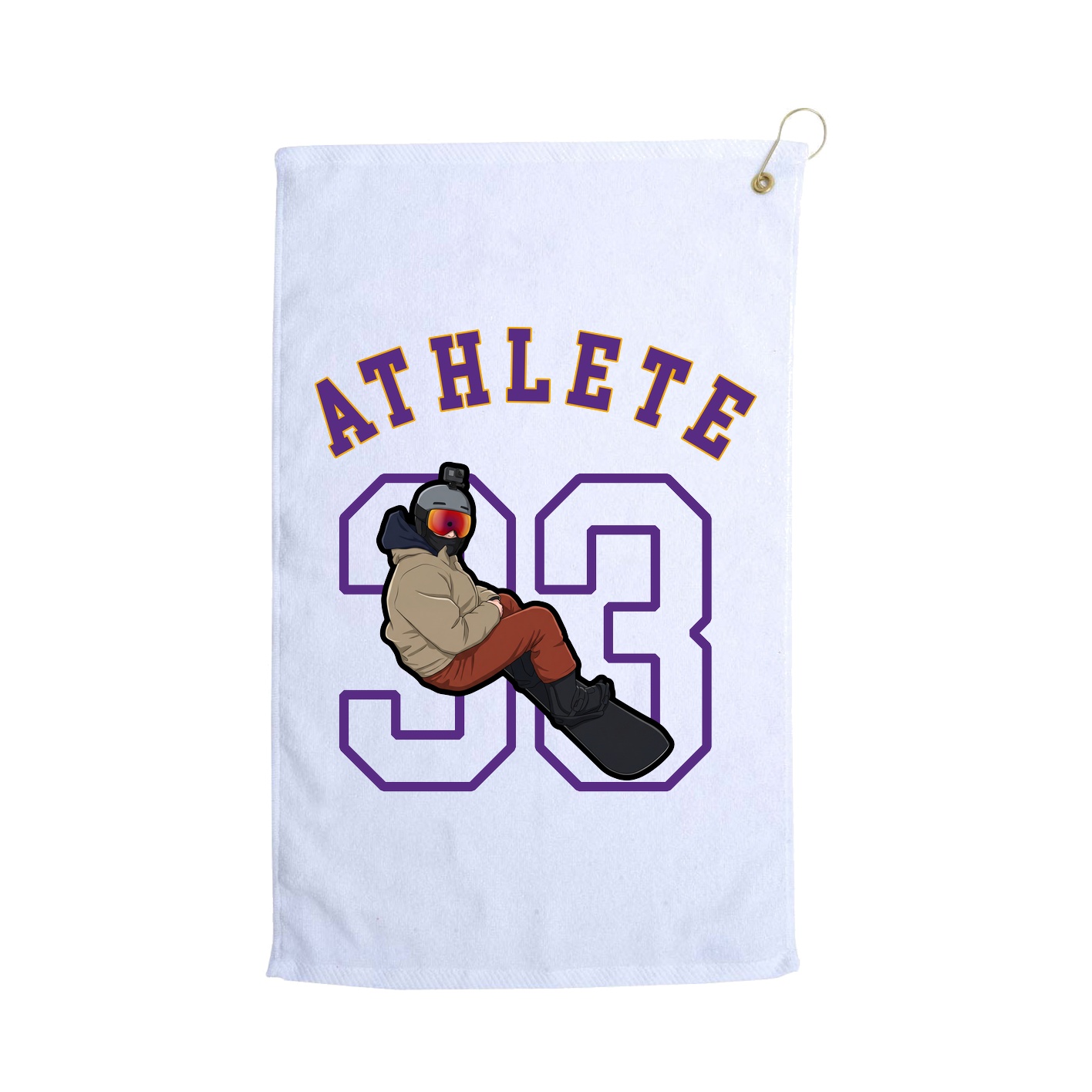 Golf Towel — Shirsey Arch in White